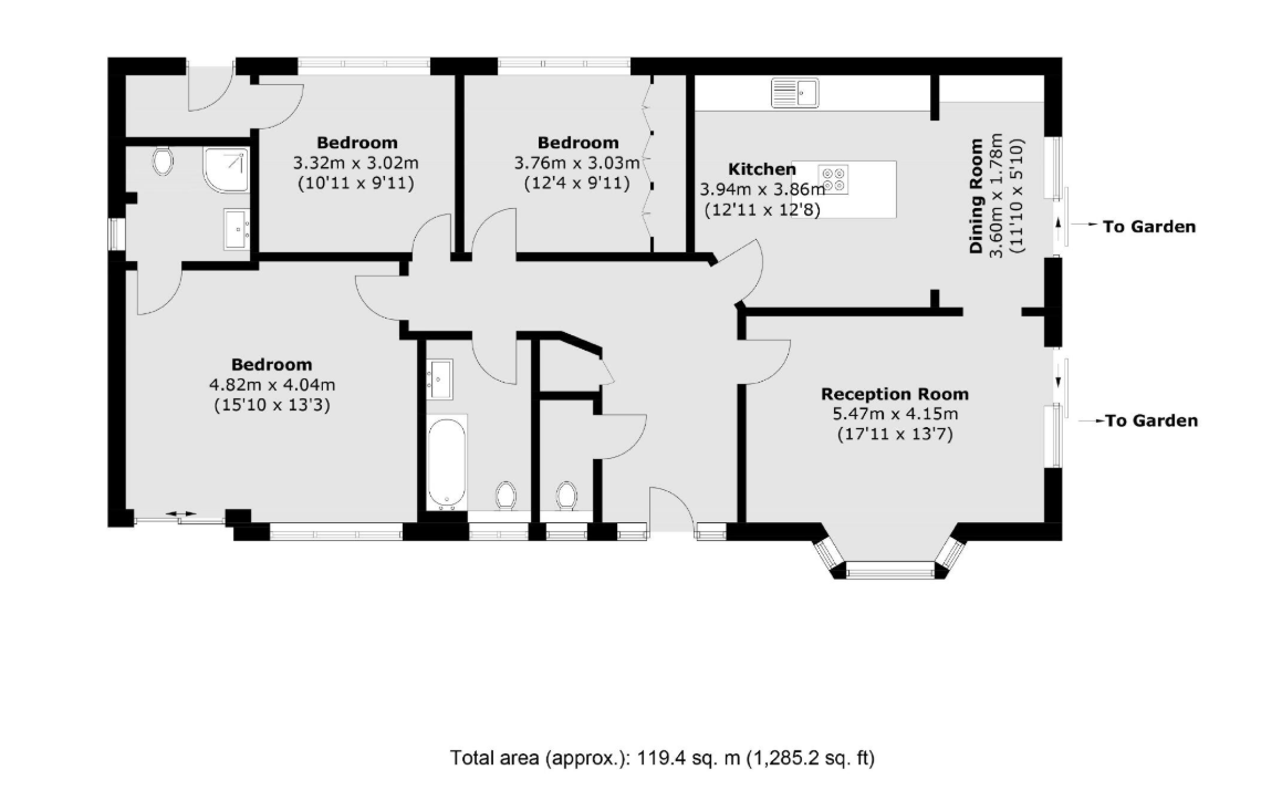 1, Four Wents, Surrey floorplan