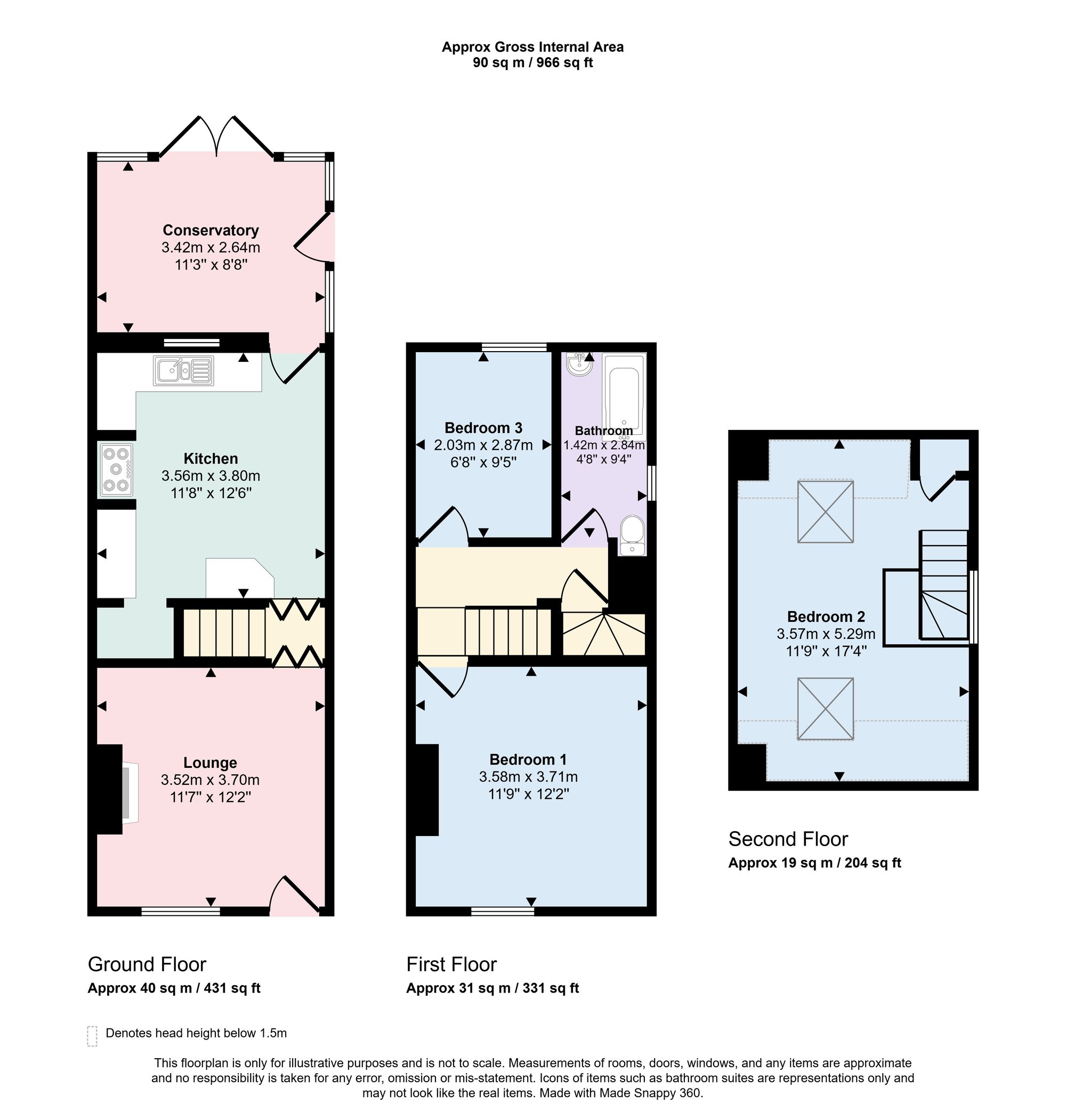 2 The Haven Dairymoor, Fareham floorplan