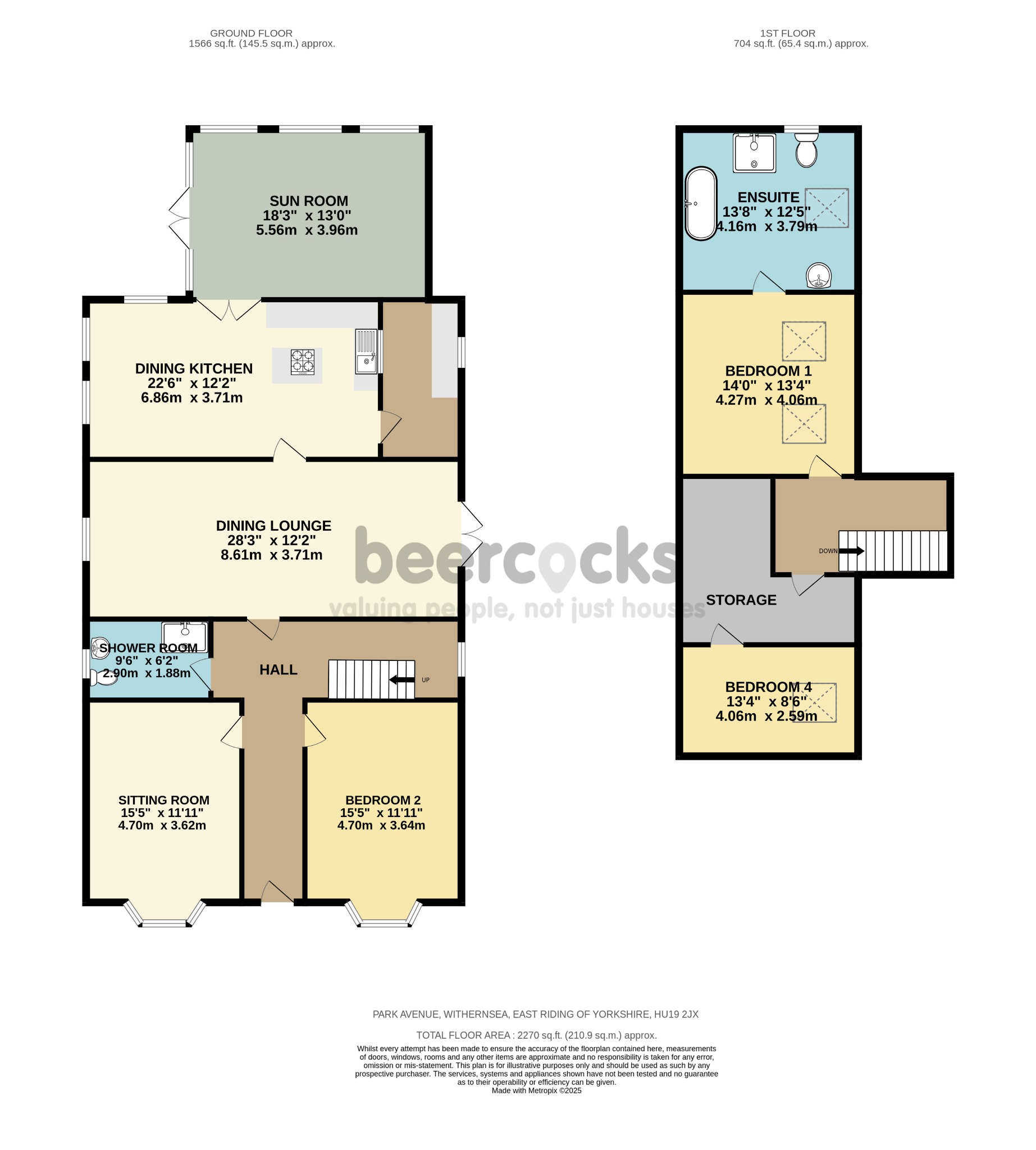 45, Park Avenue, Withernsea floorplan
