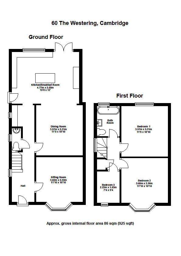 The Westering, Cambridge floorplan