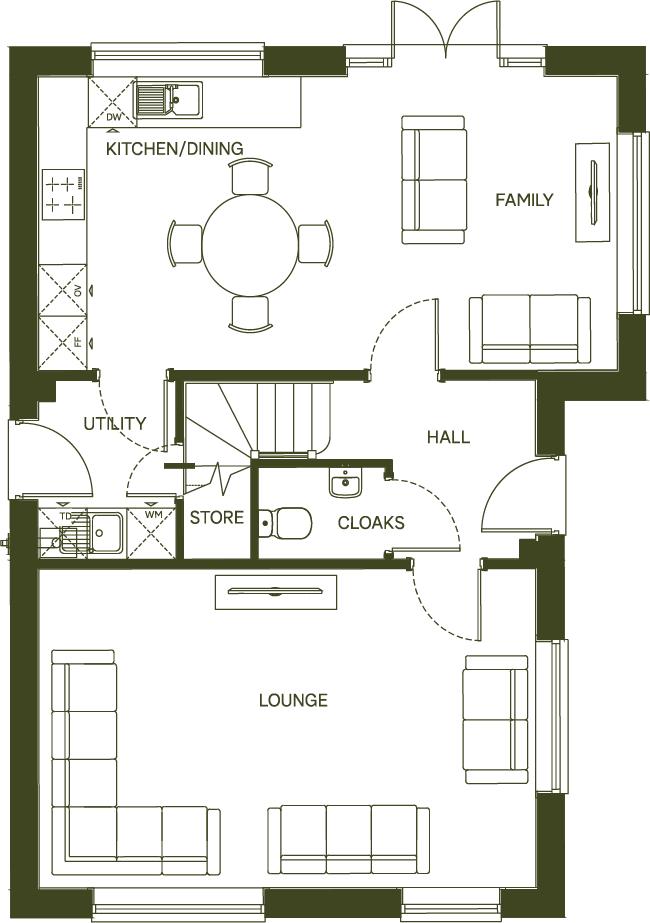 The Heatherington, Barn Road, Congleton floorplan