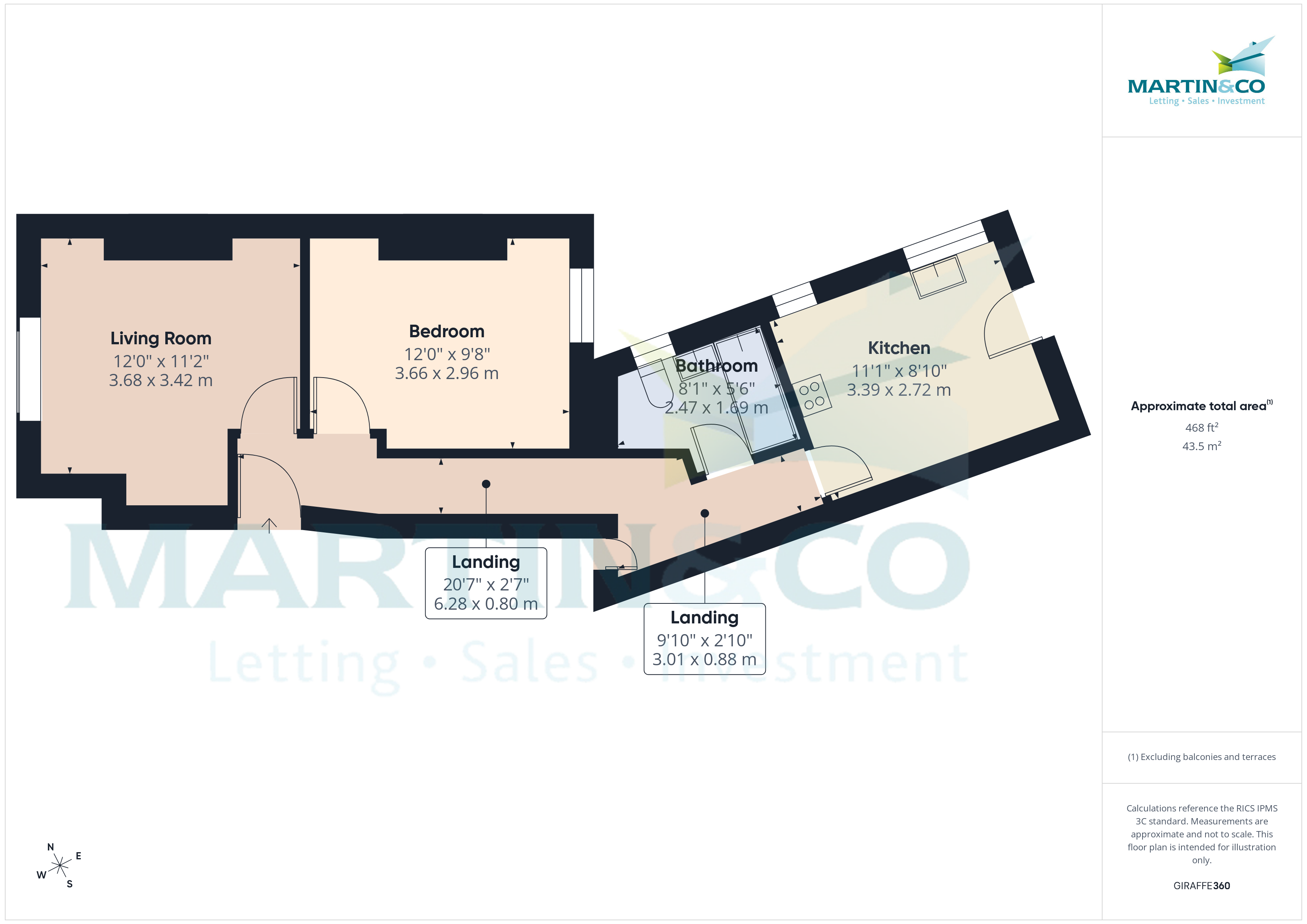 Flat 1, 23, Devonport Road, Plymouth floorplan