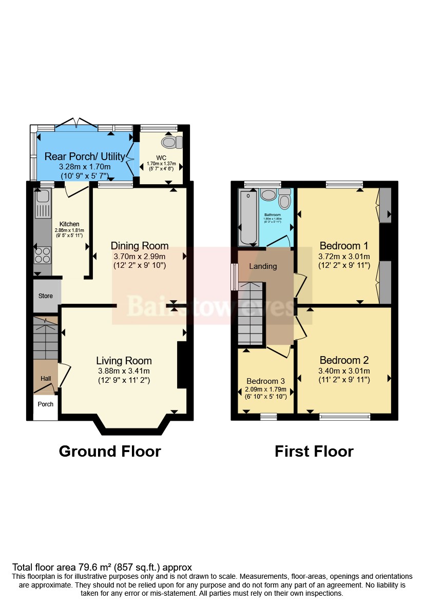 83, Southwell Road East, Mansfield floorplan