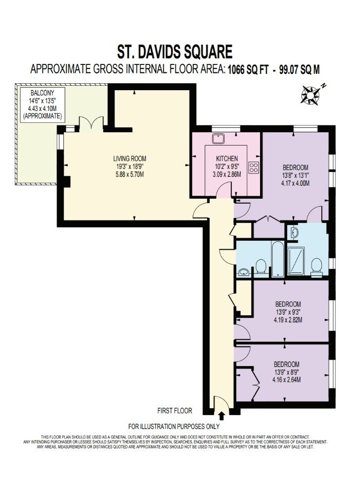 400 Kirkland House, London floorplan