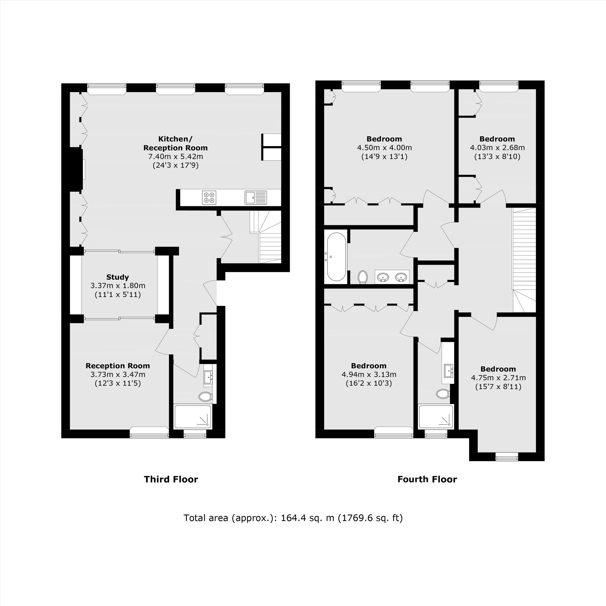 Flat 5, 16, Warwick Square, London floorplan