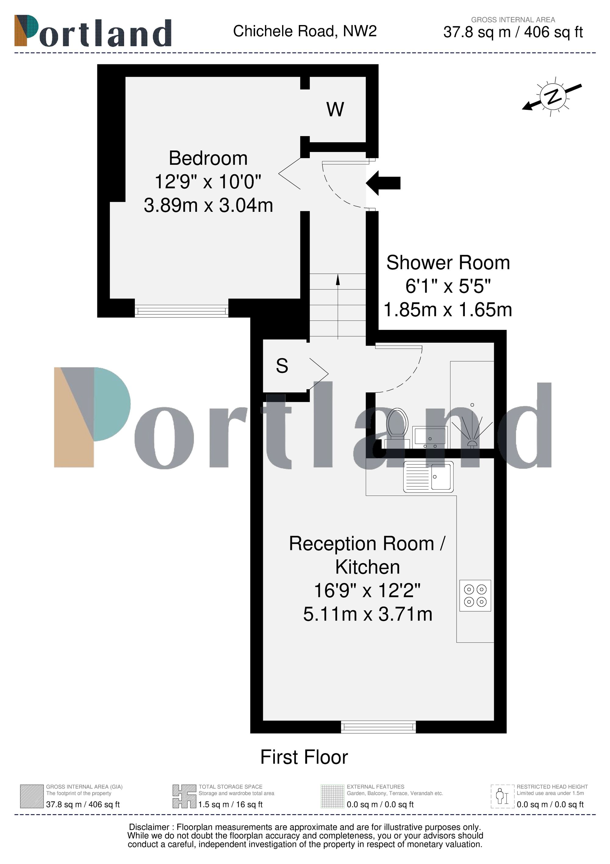 56b Chichele Road, London floorplan