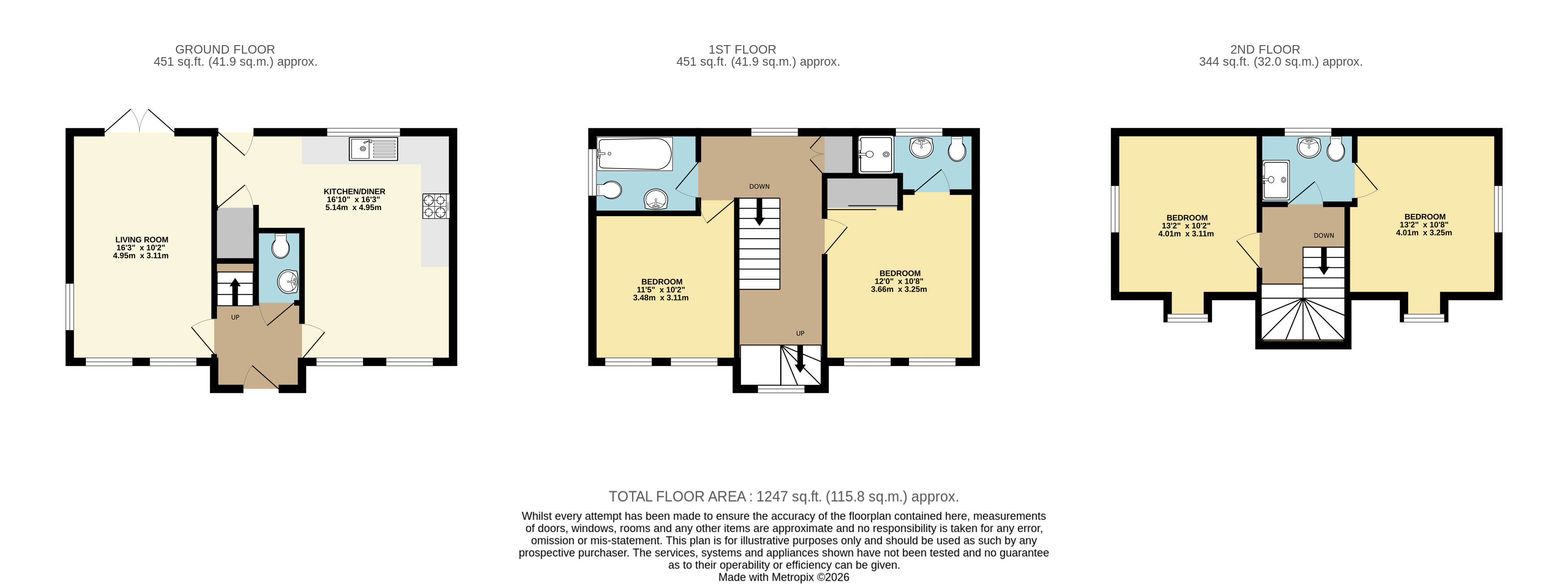 18, Montague Crescent, Brooklands floorplan