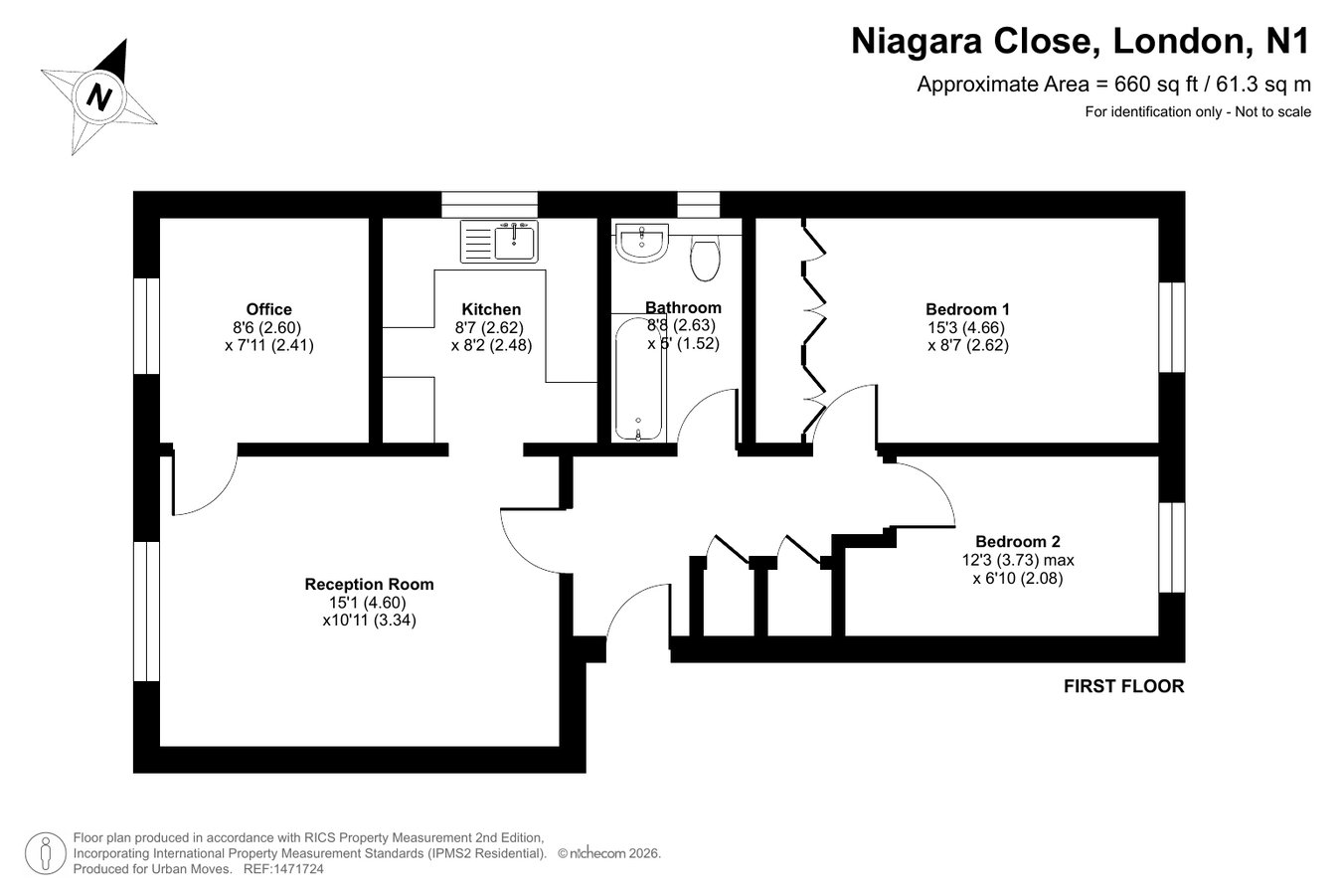 4, Niagara Close, London floorplan