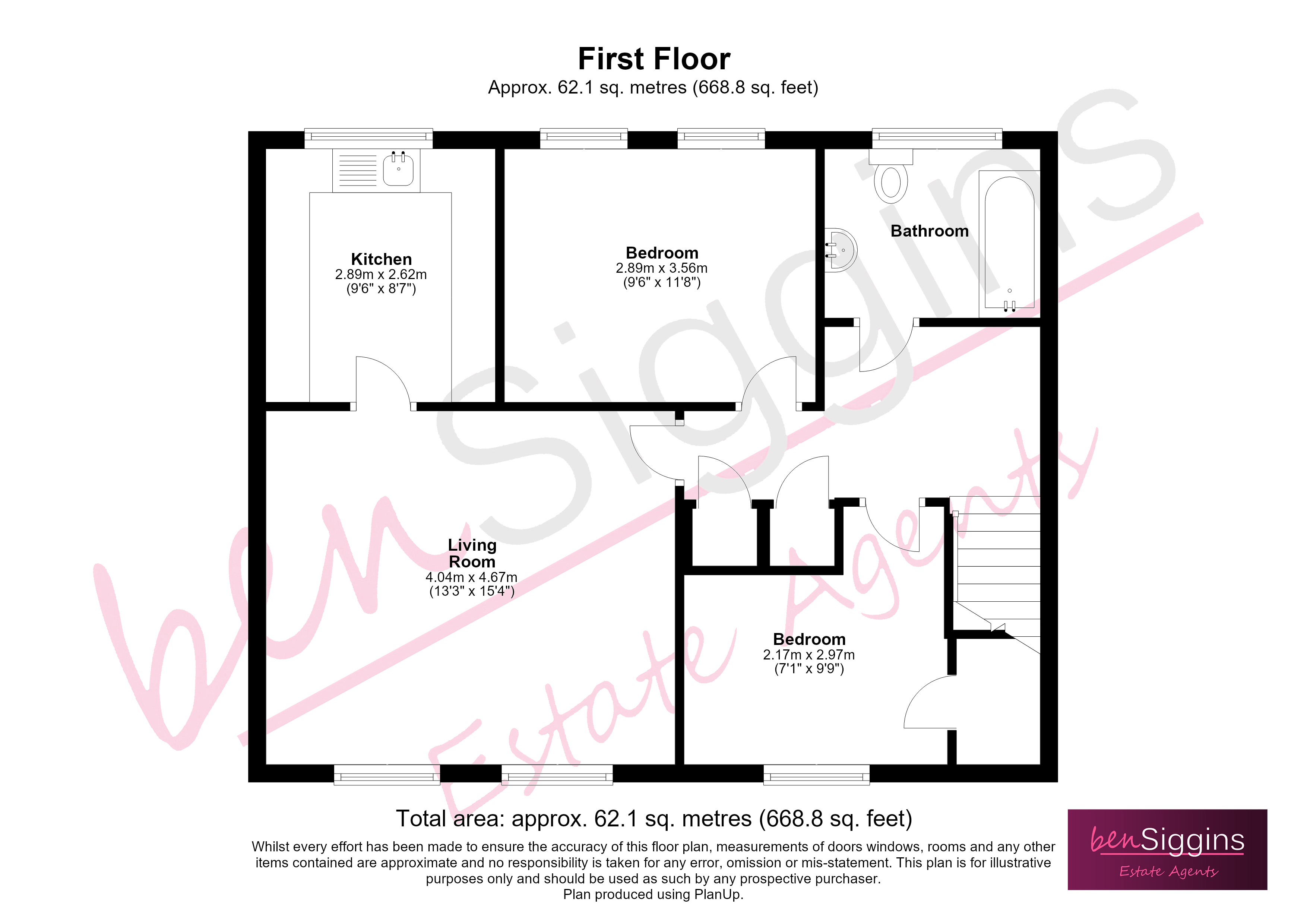 Flat 6, Hedley Court, 27, Hedley Street, Maidstone floorplan