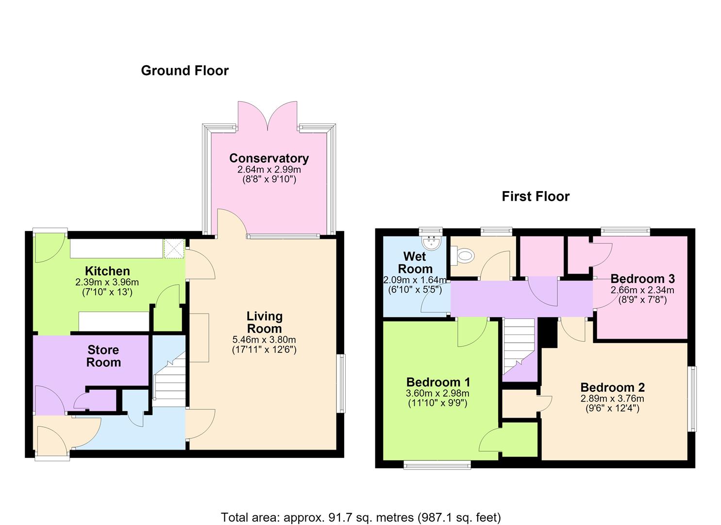 18, Cilcennin Close, Hereford floorplan