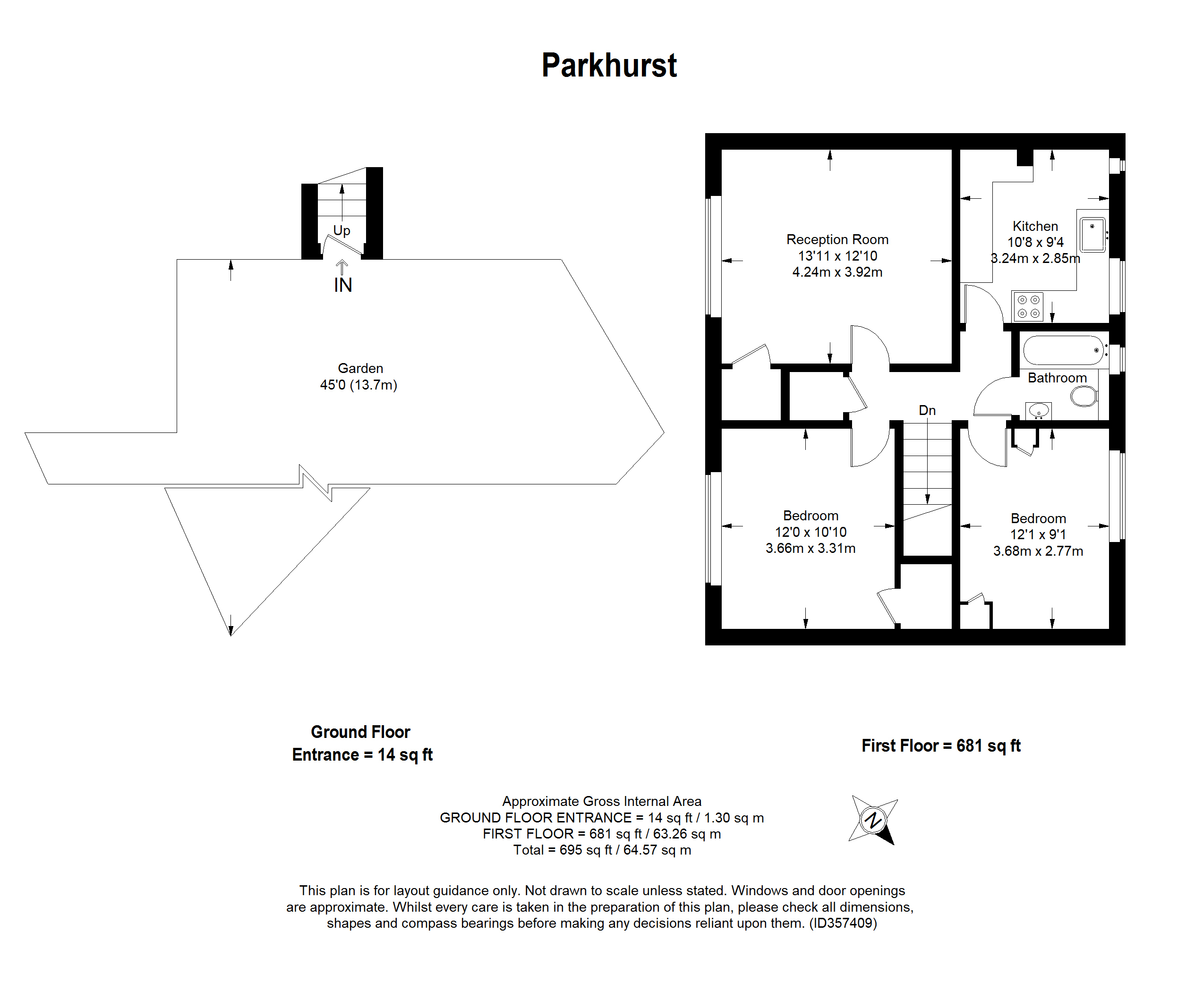 2 Bedrooms Maisonette for sale in Parkhurst, Epsom KT19