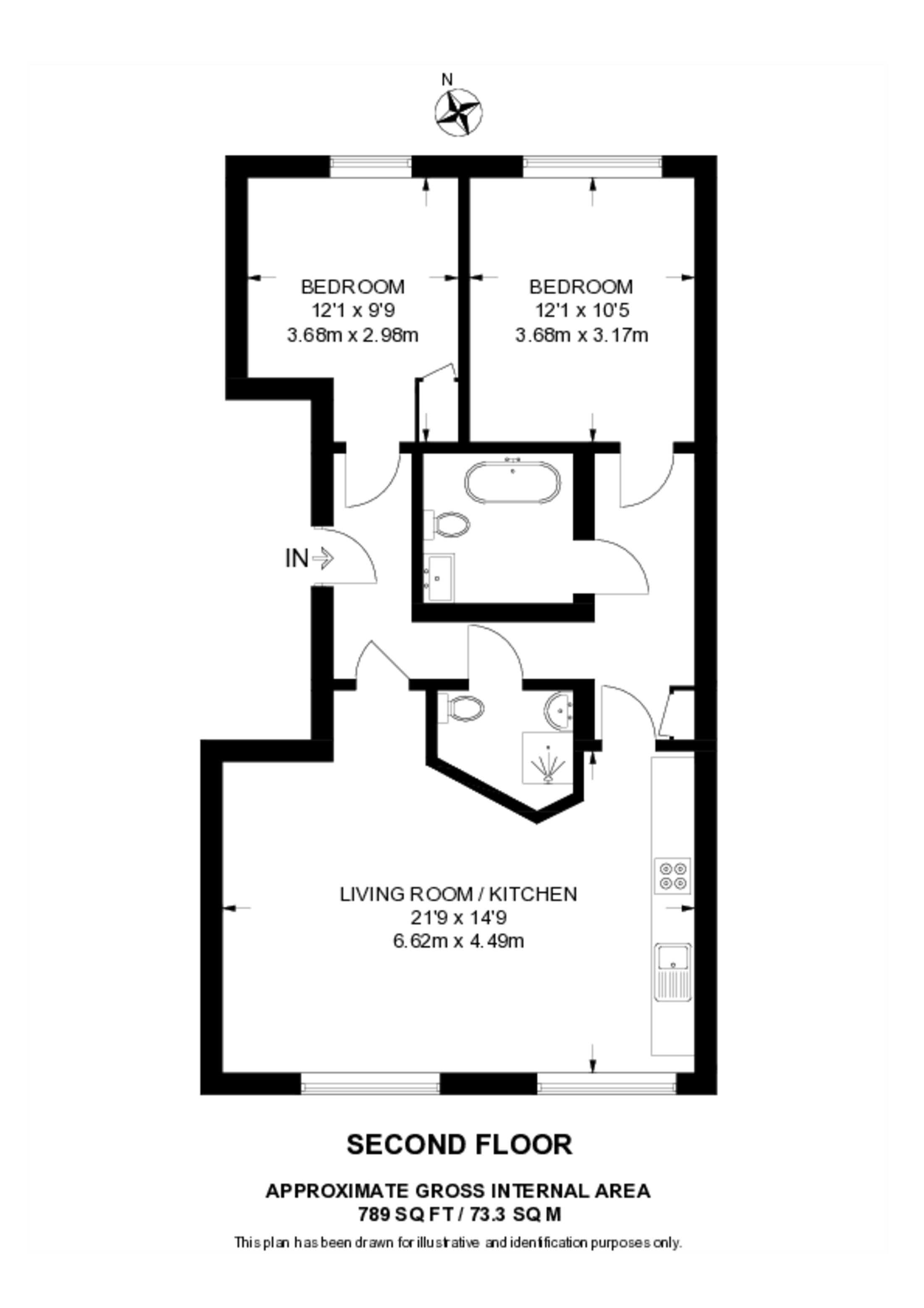 Cock Lane, Farringdon floorplan