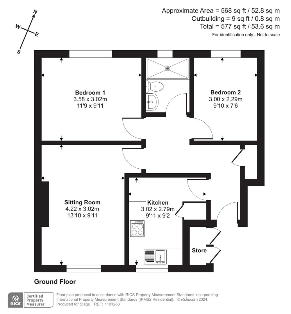 13 Hillview Court, Pilsdon Close, Beaminster floorplan