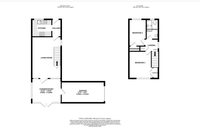 Stirling Crescent, Hedge End, Southampton SO30, 2 bedroom end terrace