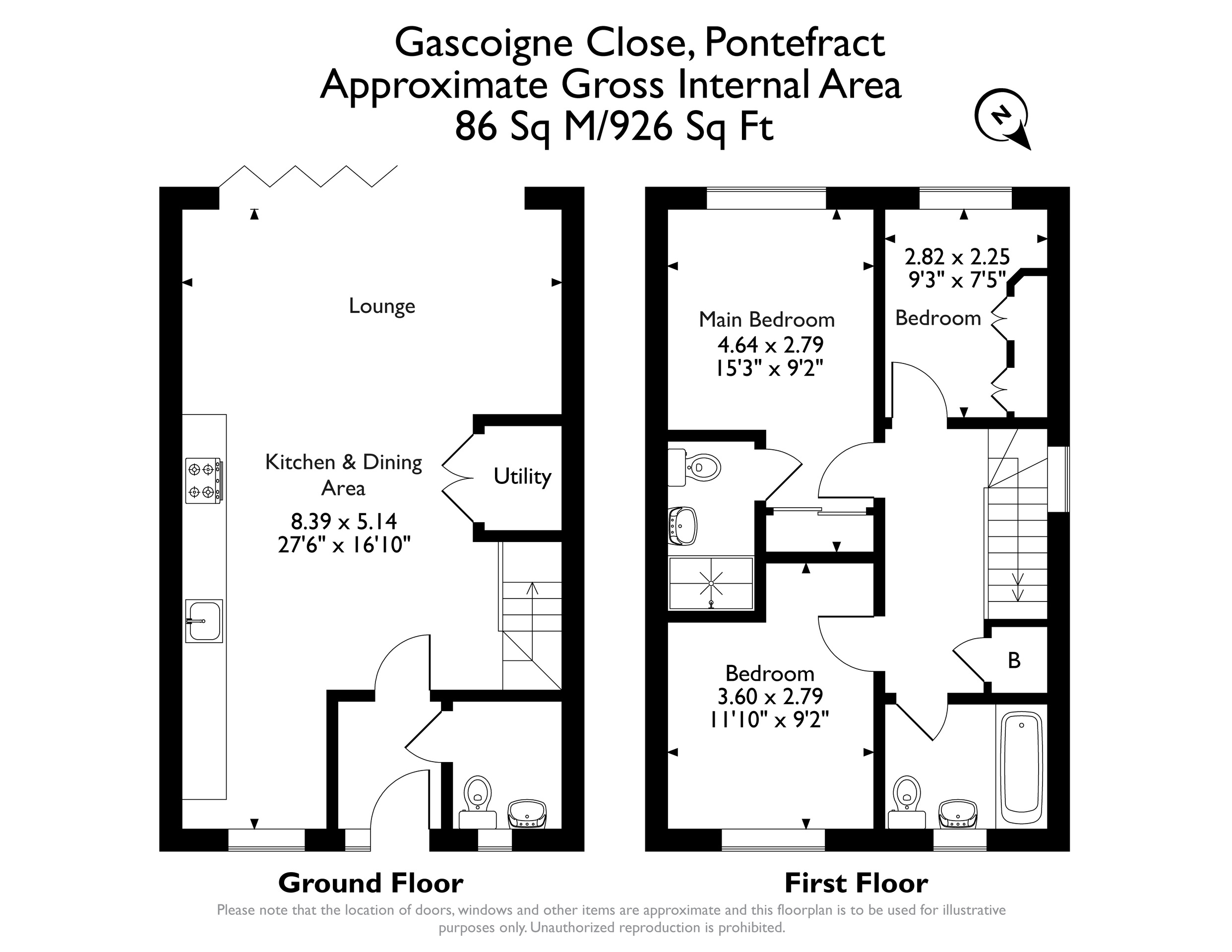 20 Gascoigne Close, Pontefract floorplan