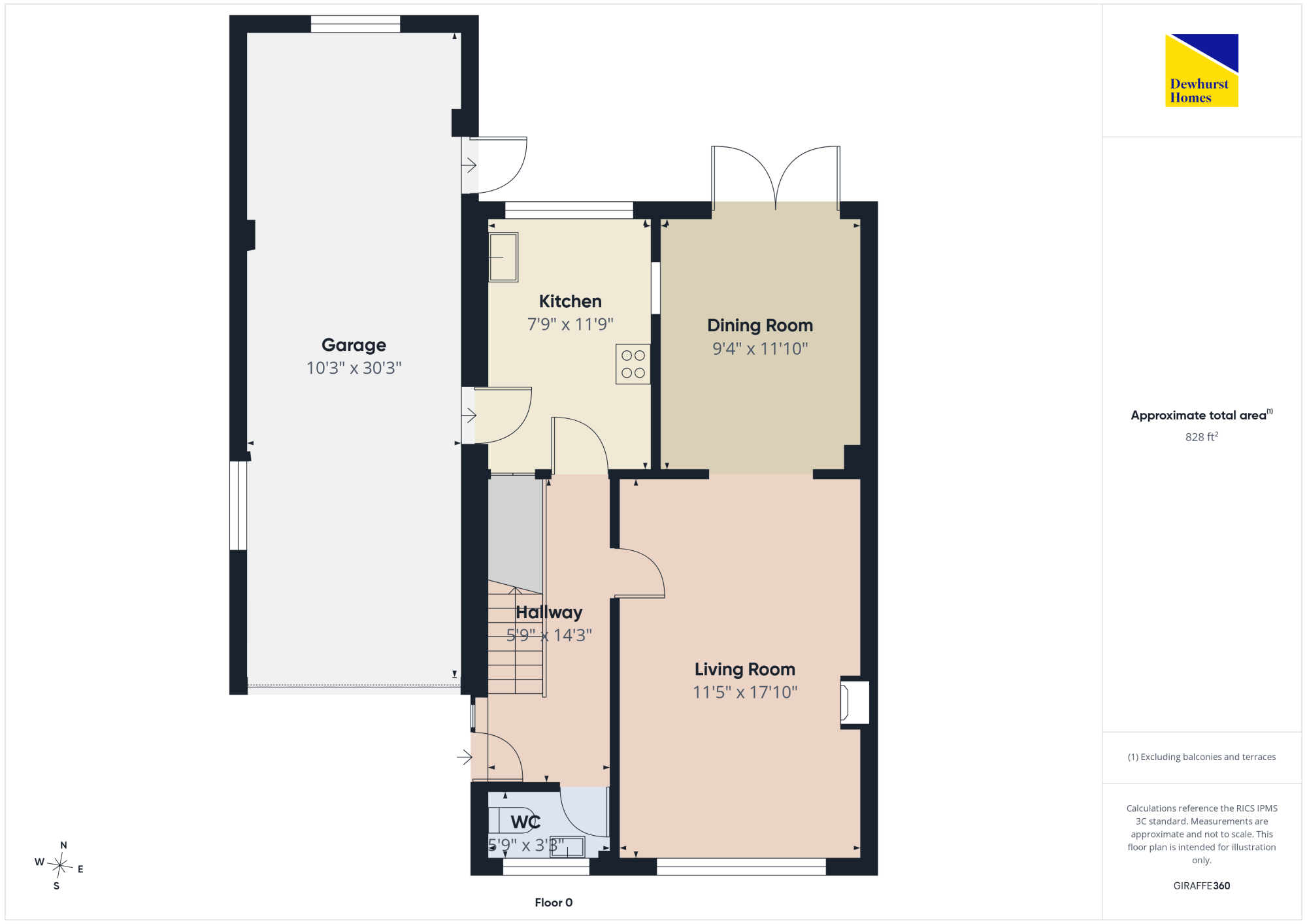 Rowan Close, Preston floorplan