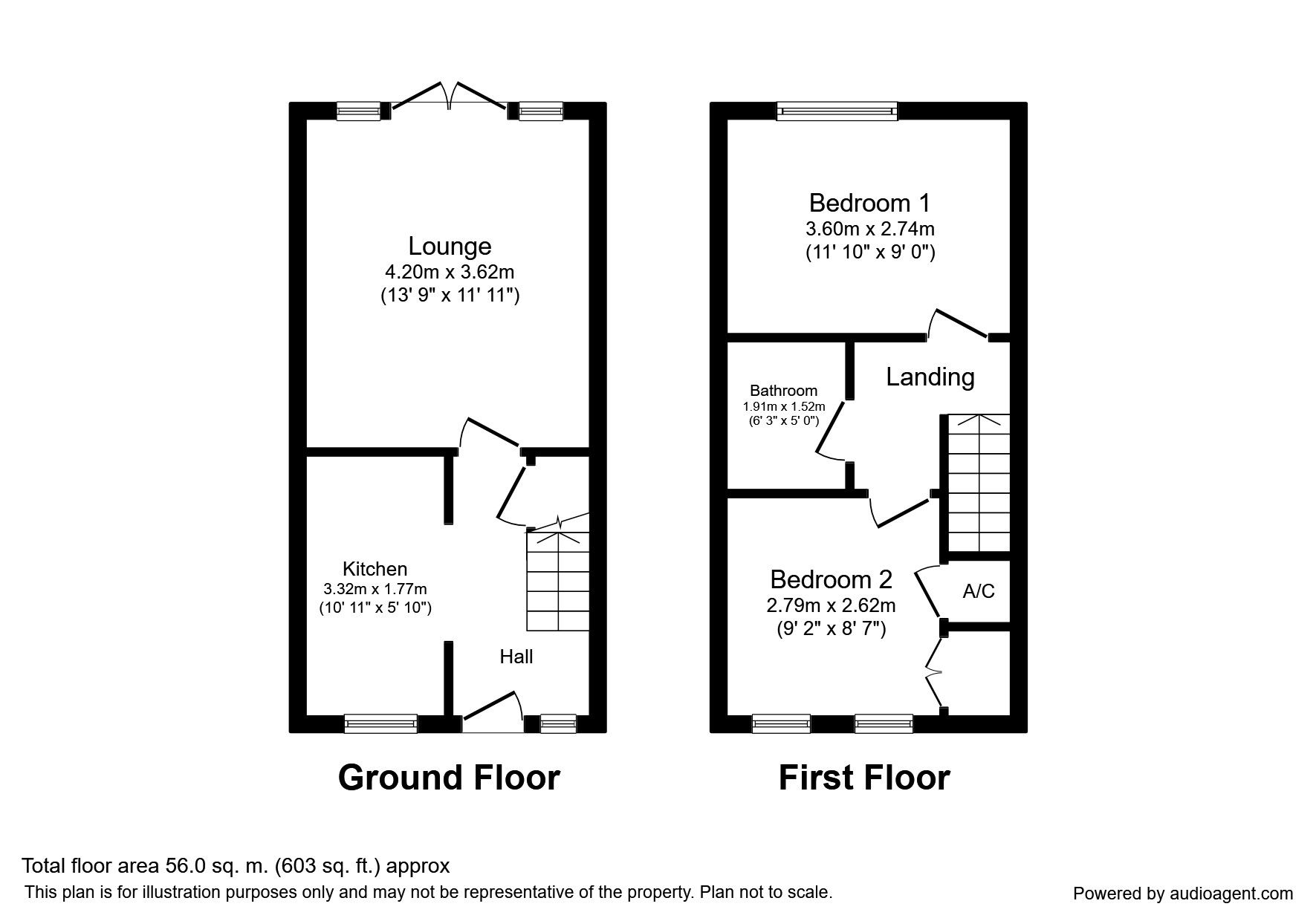 2 Bedrooms  to rent in Weybridge Close, Lordswood, Chatham ME5