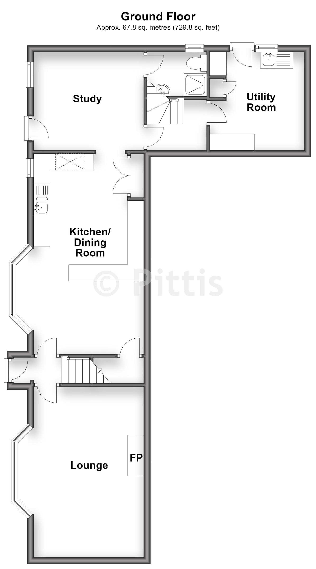 Hillside, High Street, Freshwater floorplan