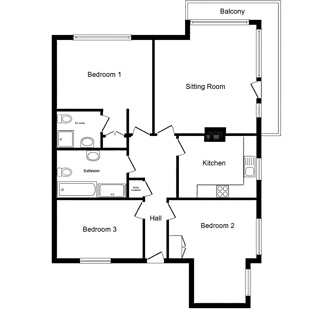 132j, Larchmont Road, Leicester floorplan
