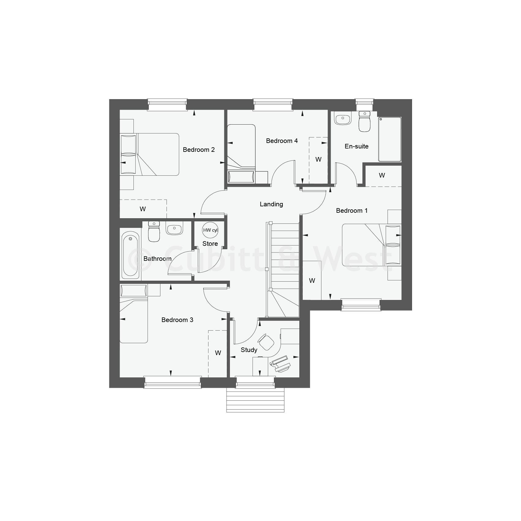 The Chawton, The Cygnets, Heather Lane, Lewes floorplan
