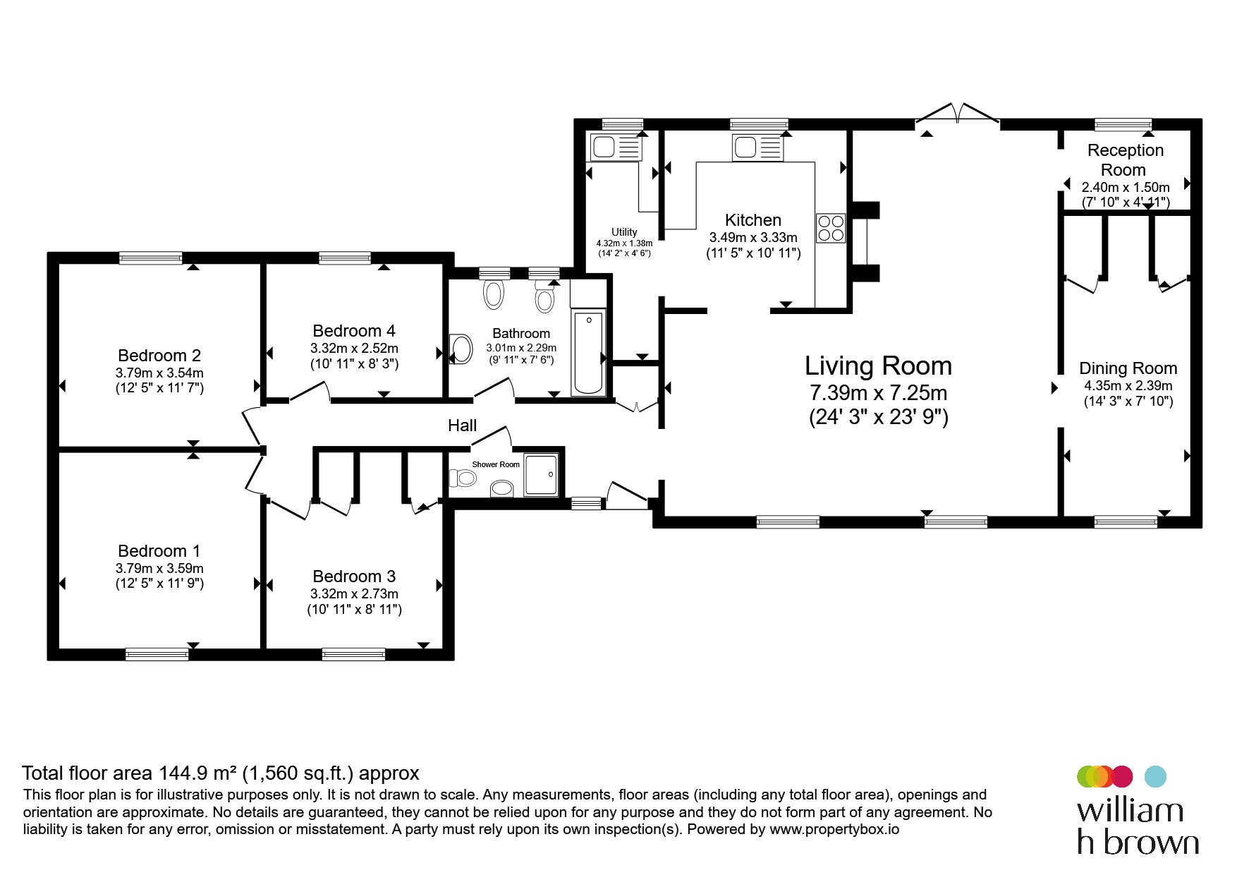 1, Willow Farm, Homepiece, Diss floorplan