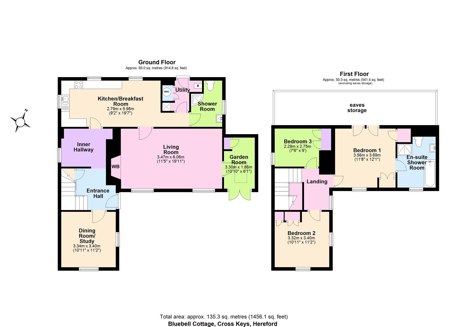 Bluebell Cottage, Cross Keys, Hereford floorplan