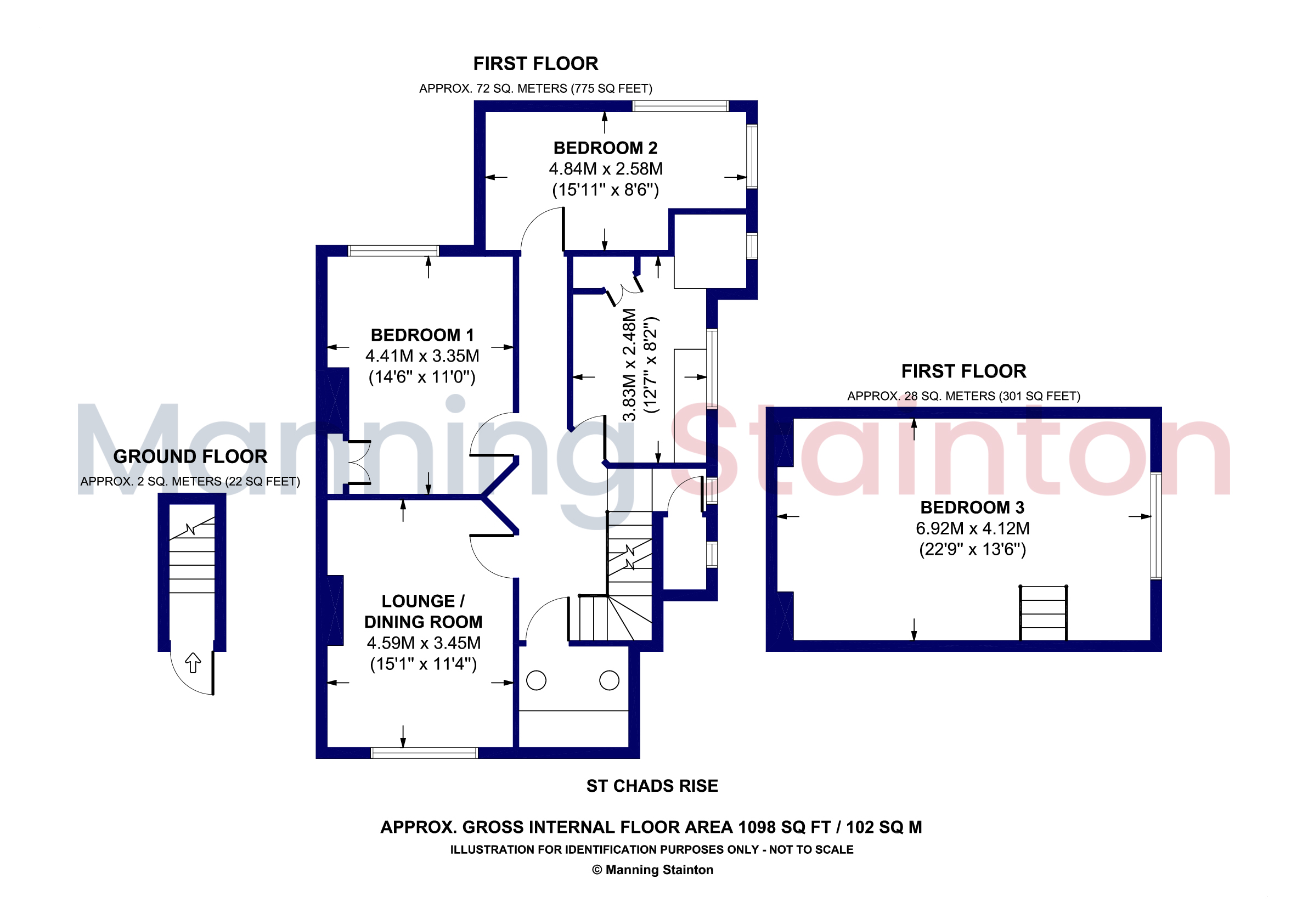 31, St. Chads Rise, West Yorkshire floorplan