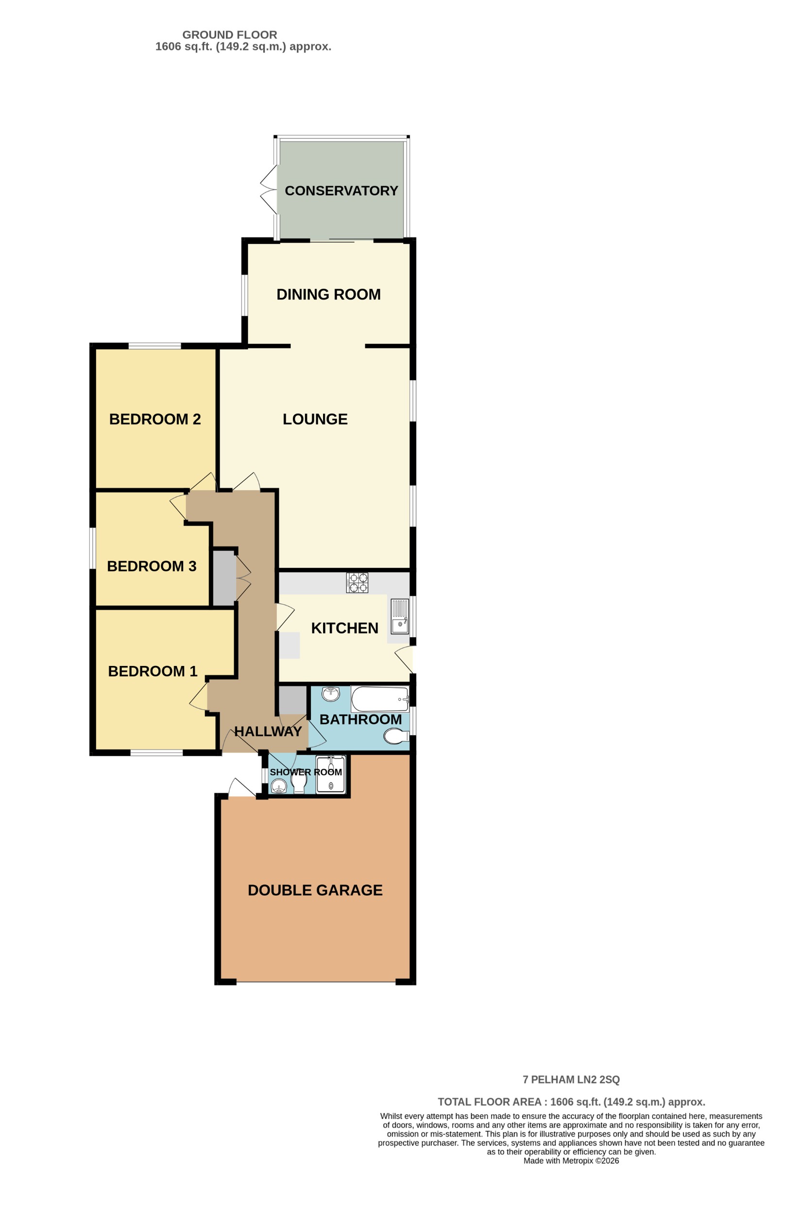 7, Pelham Close, Sudbrooke floorplan
