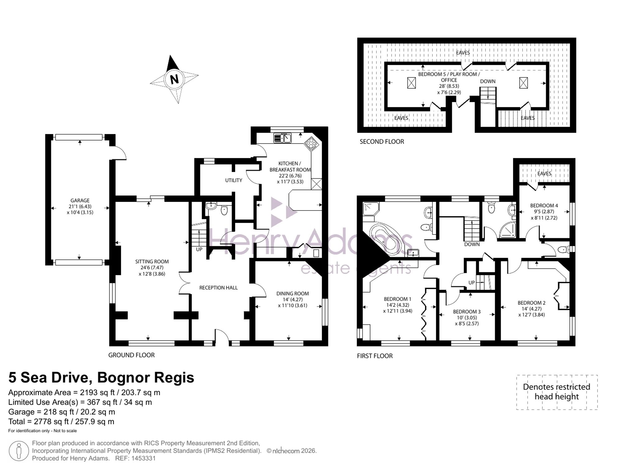 5 Sea Drive, Bognor Regis floorplan
