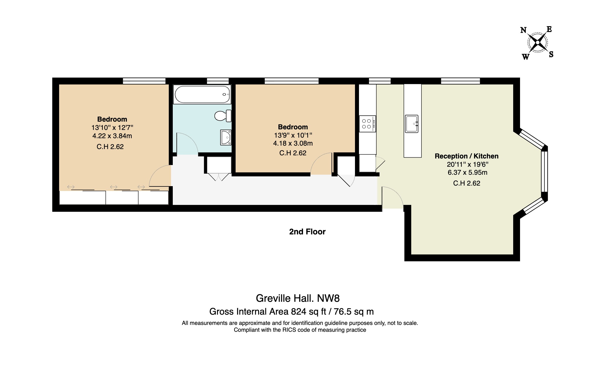 29, Greville Hall, London floorplan