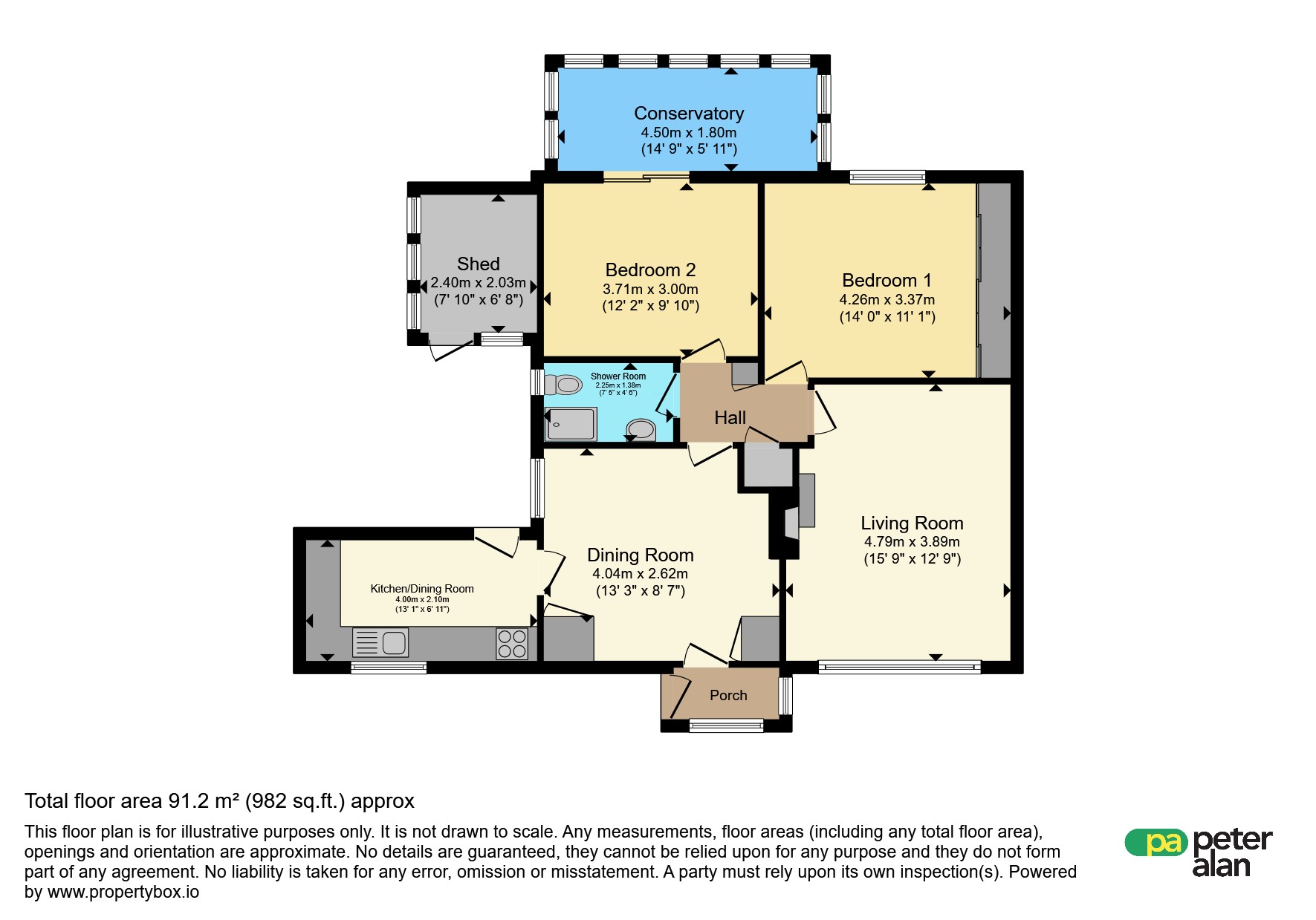 Eastney, St. Tydfils Avenue, Merthyr Tydfil floorplan