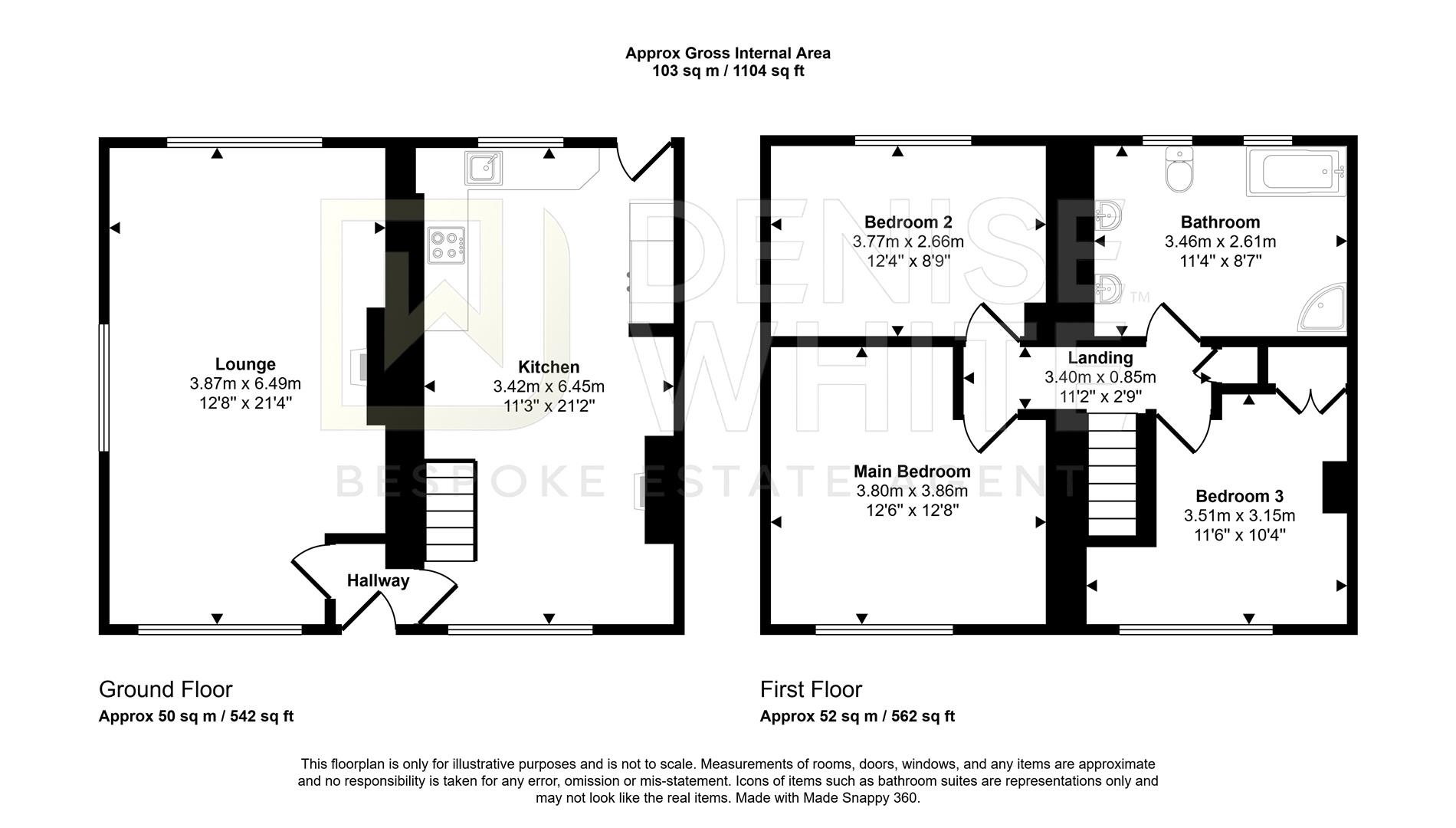 Meadow Lane, Buxton floorplan
