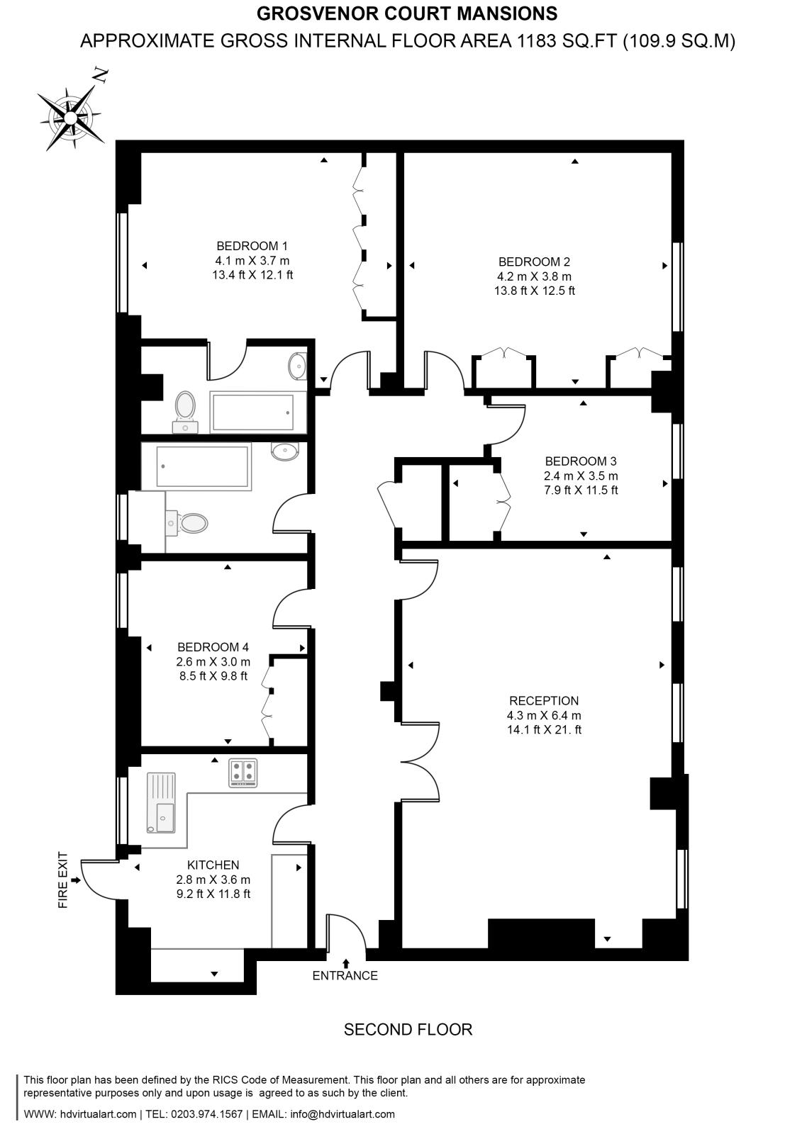 Edgware Road, Marylebone floorplan