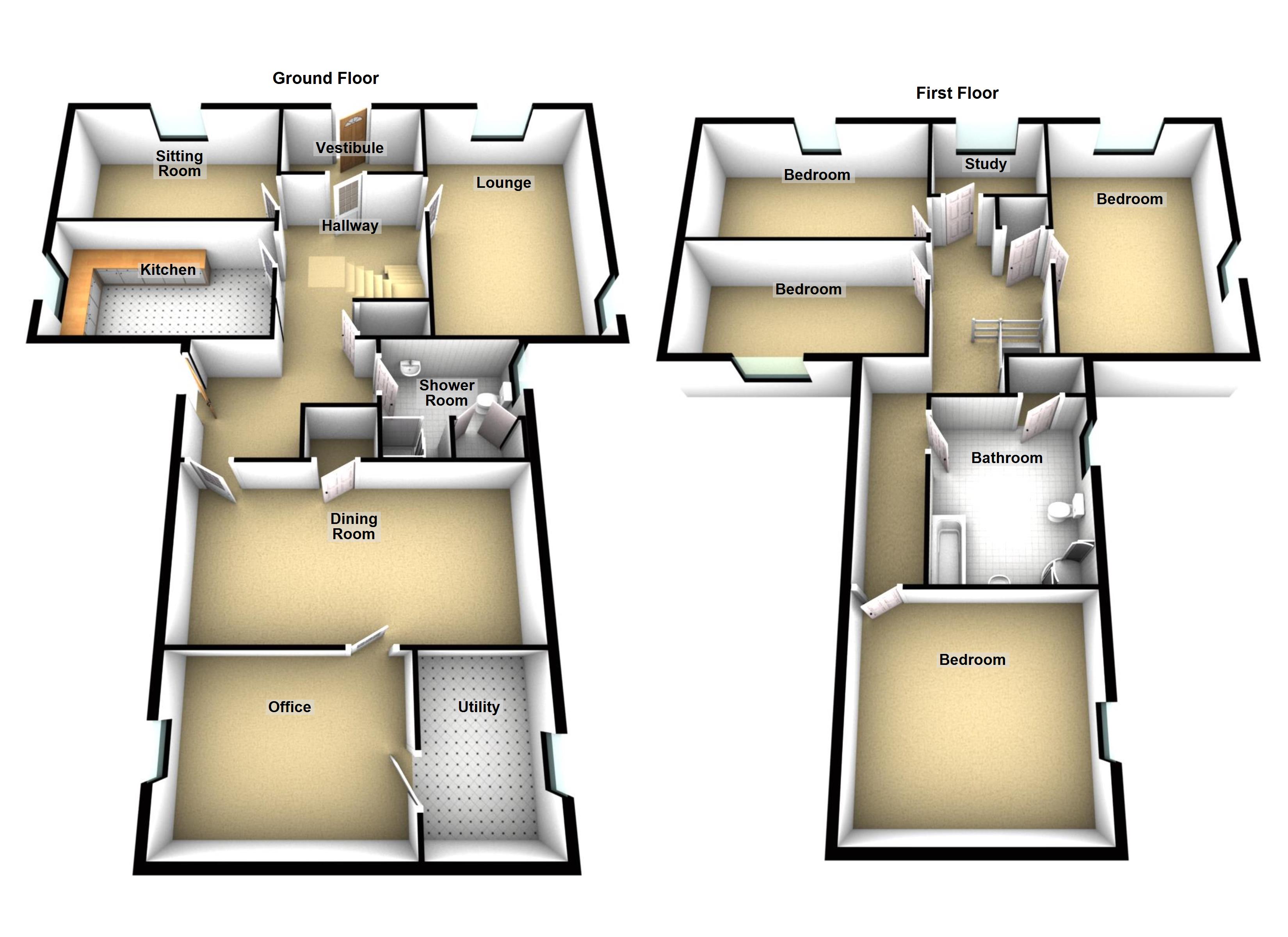 Greenfield, Lochy Terrace, Blairgowrie floorplan