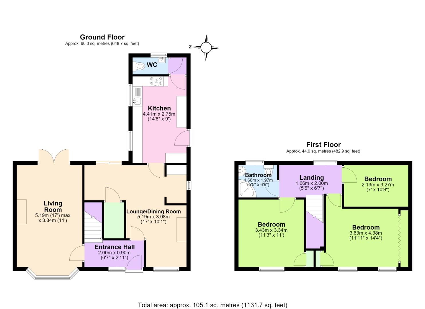 22, Quarry Lane, Swadlincote floorplan