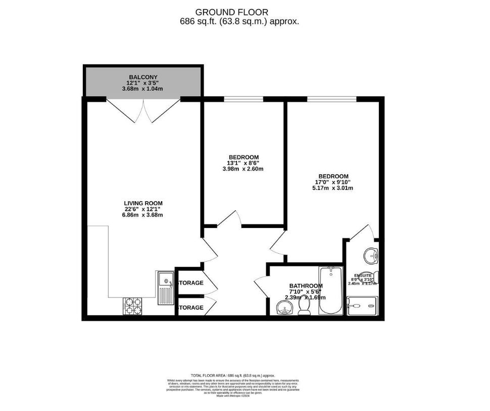Walsham Court, 63, Perkins Gardens, Ickenham floorplan