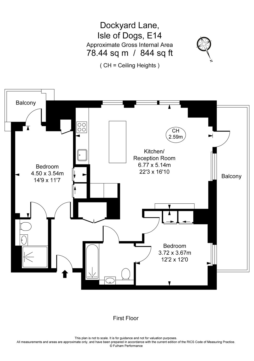 2 Bedrooms Flat to rent in Dockyard Lane, London E14