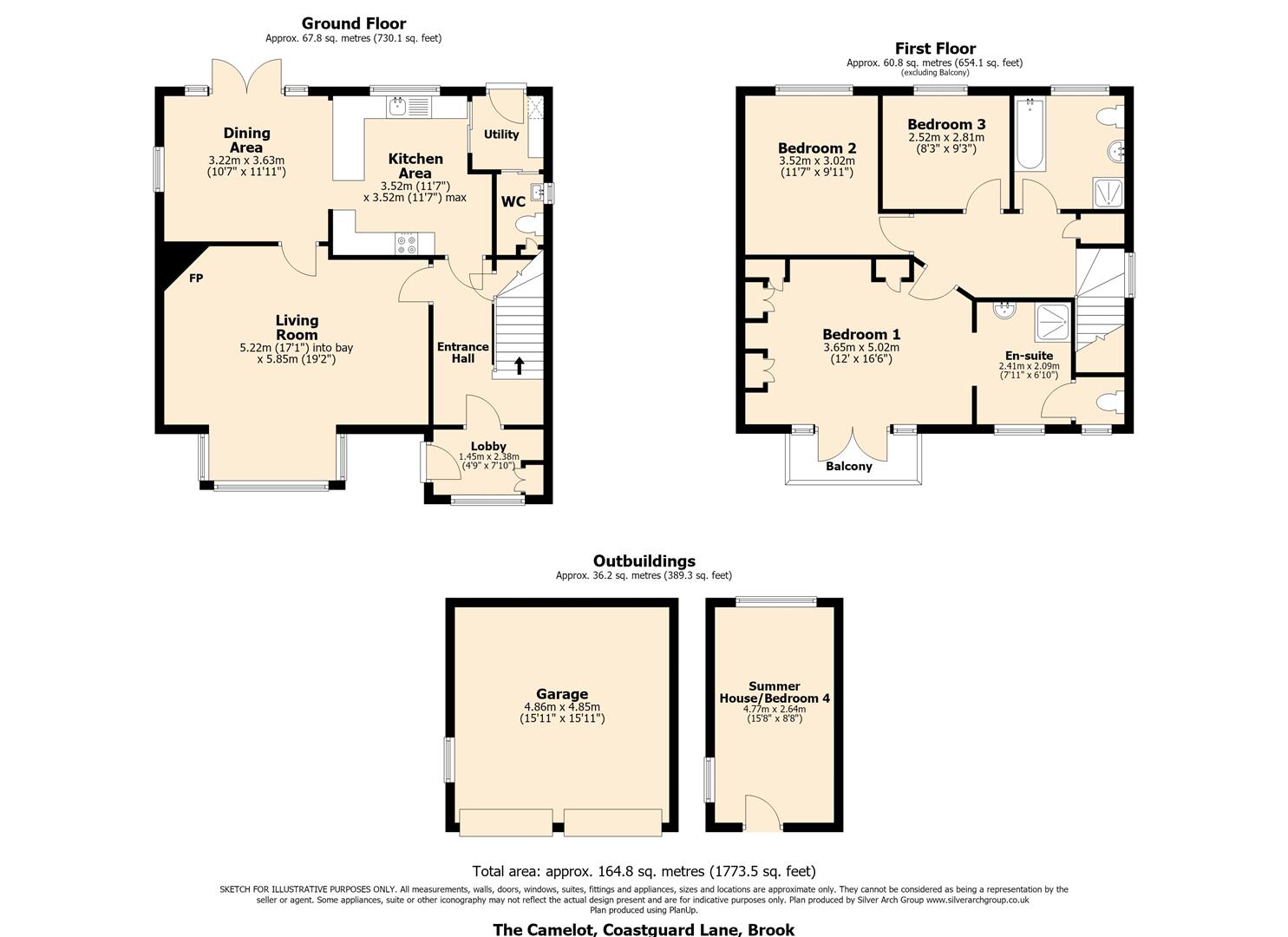 The Camelot, Coastguard Lane, Brook floorplan
