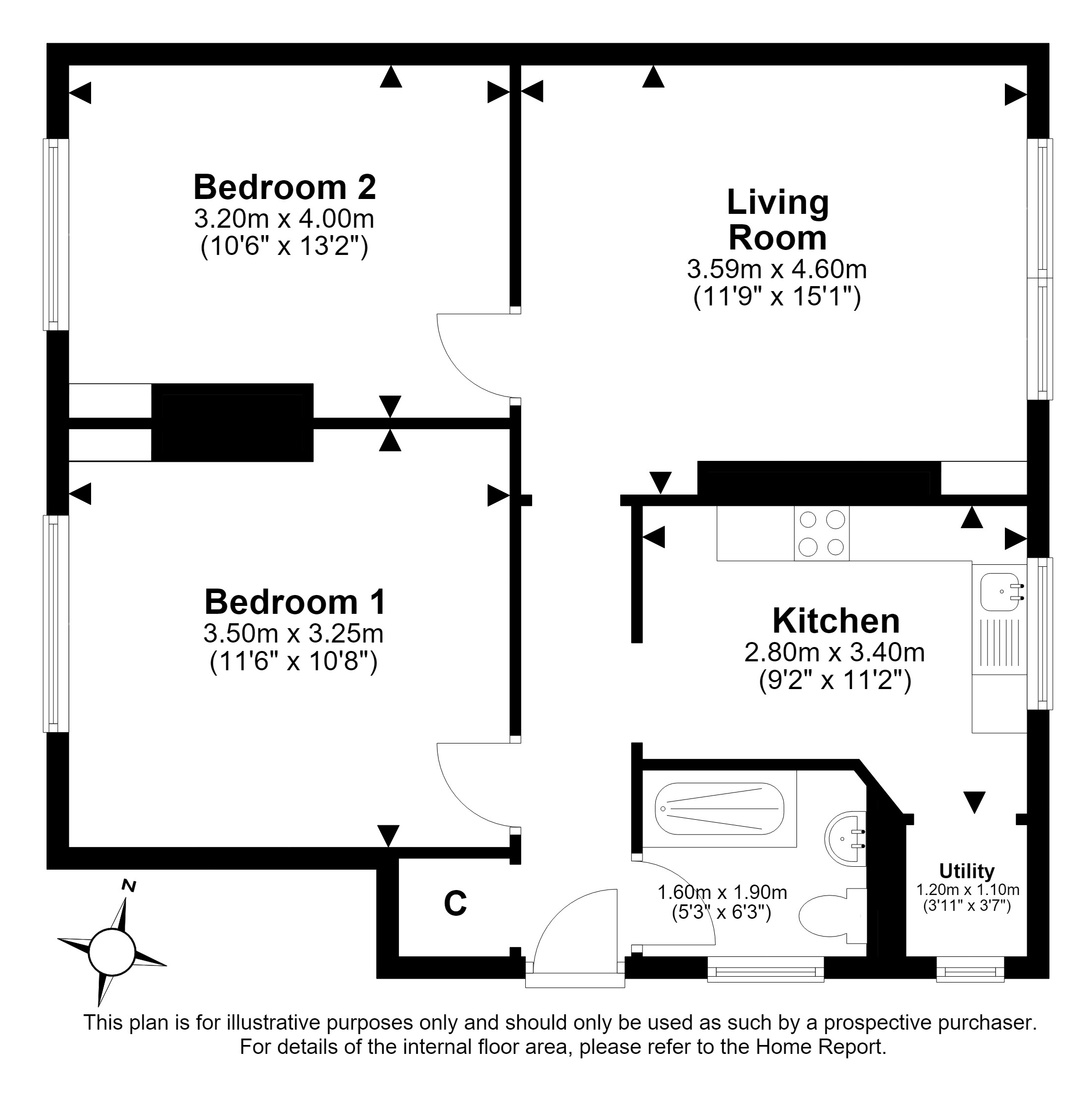 30, Union Street, Kelty floorplan