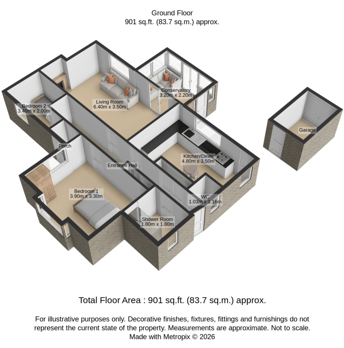 3, East Road, Wolverhampton floorplan