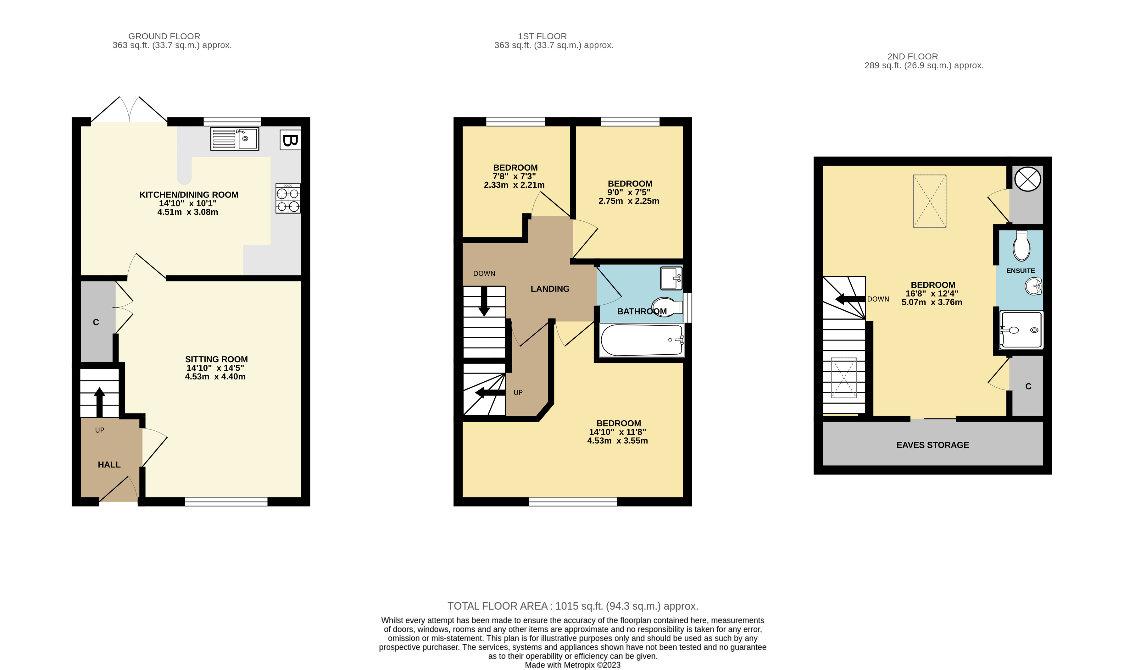 43, John Tame Close, Gloucestershire floorplan