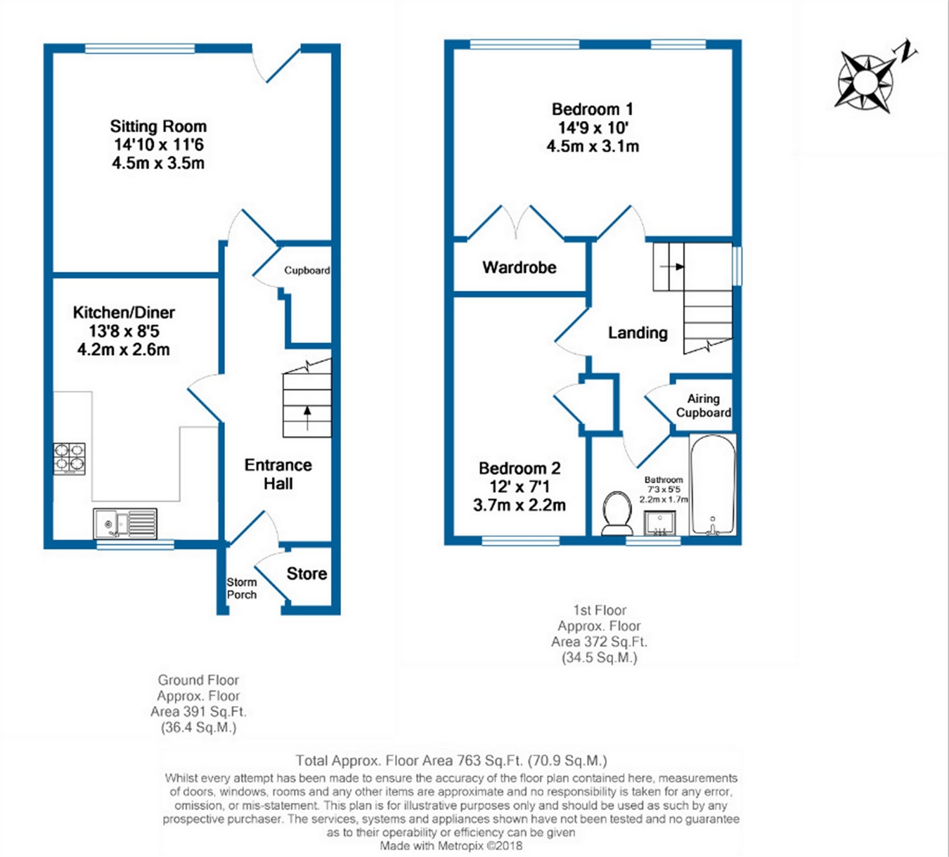 2 Bedrooms Semi-detached house for sale in Knights Road, Coggeshall, Essex CO6