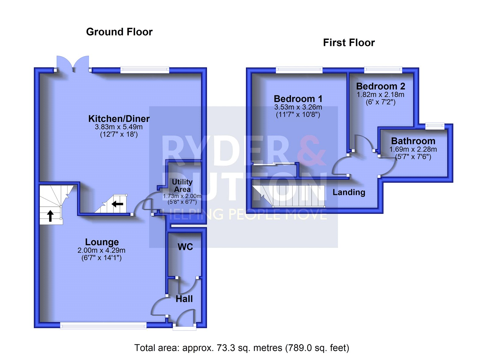 12, Gibbs Close, Saddleworth floorplan