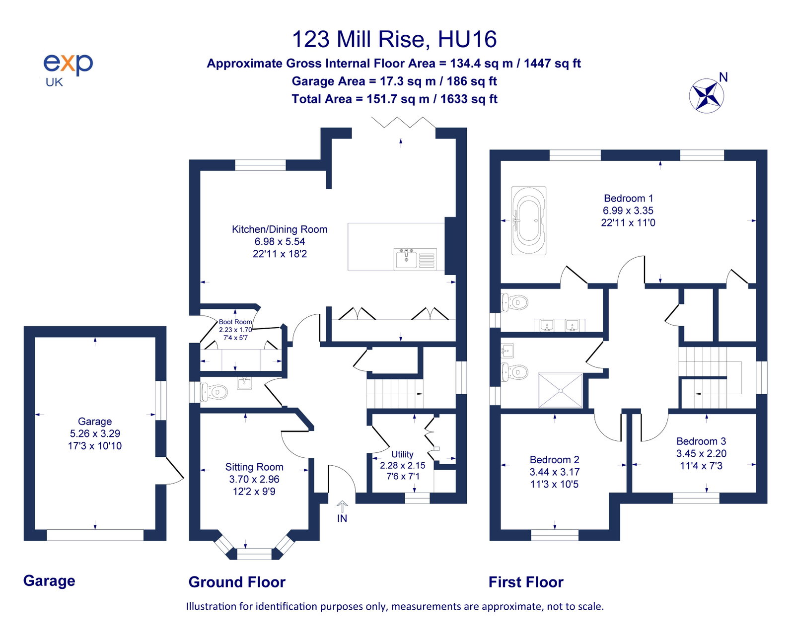 123, Mill Rise, Cottingham floorplan