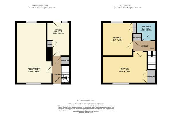 137, Fold Croft, Harlow floorplan