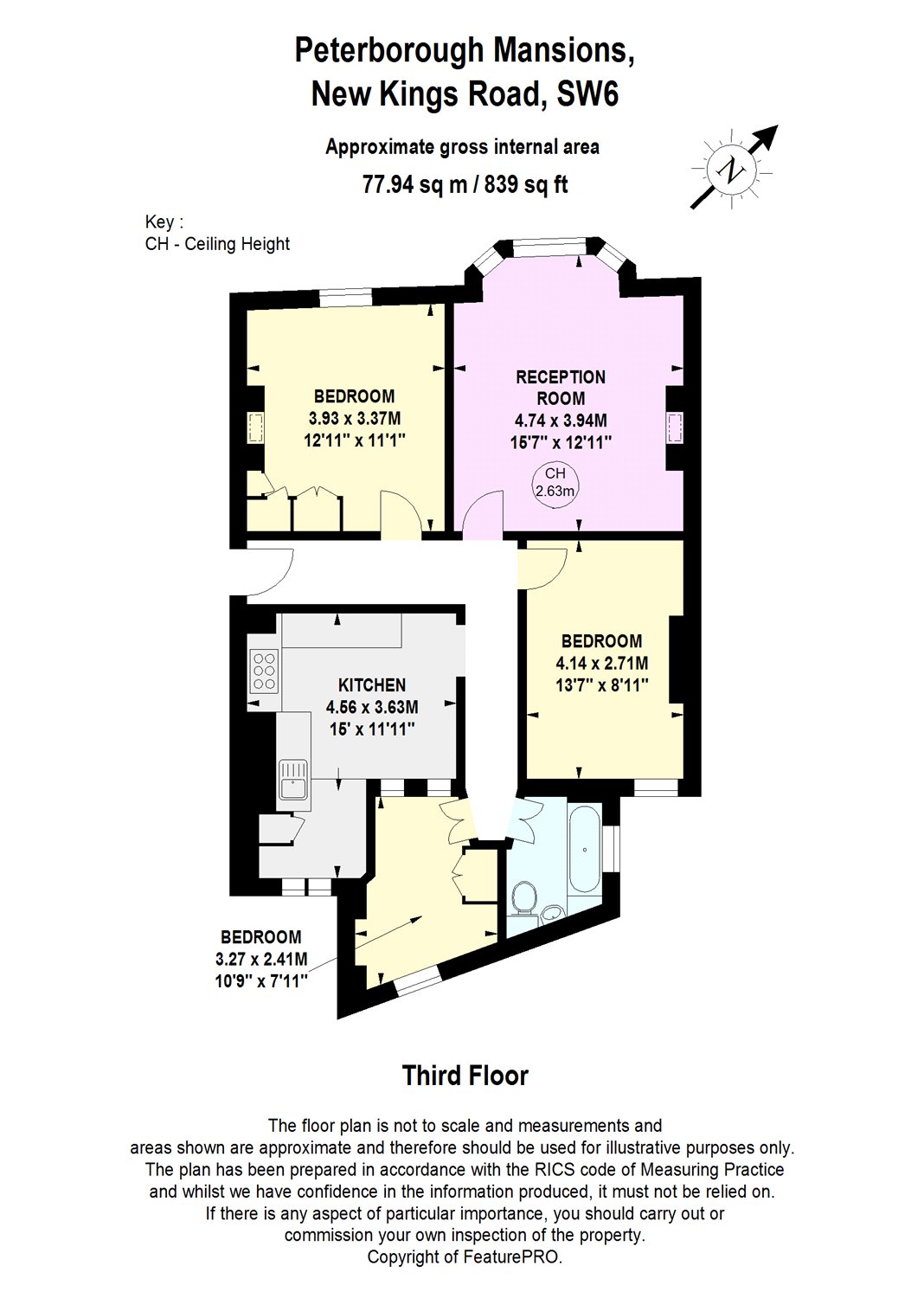 3 Bedrooms Flat for sale in Peterborough Mansions, Parsons Green, Fulham, London SW6