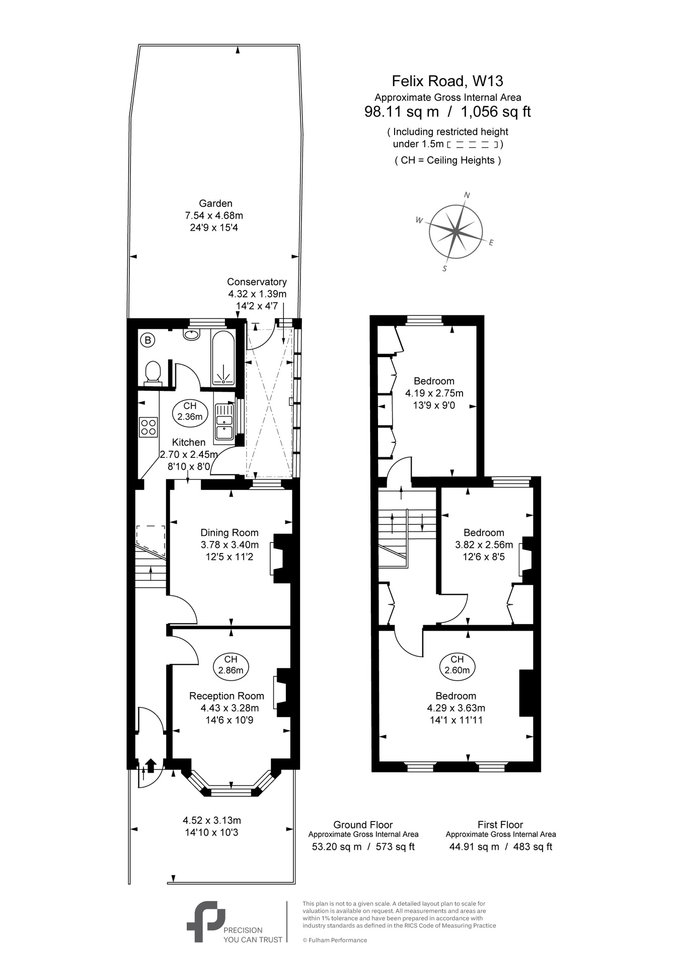 134 Felix Road, Ealing floorplan