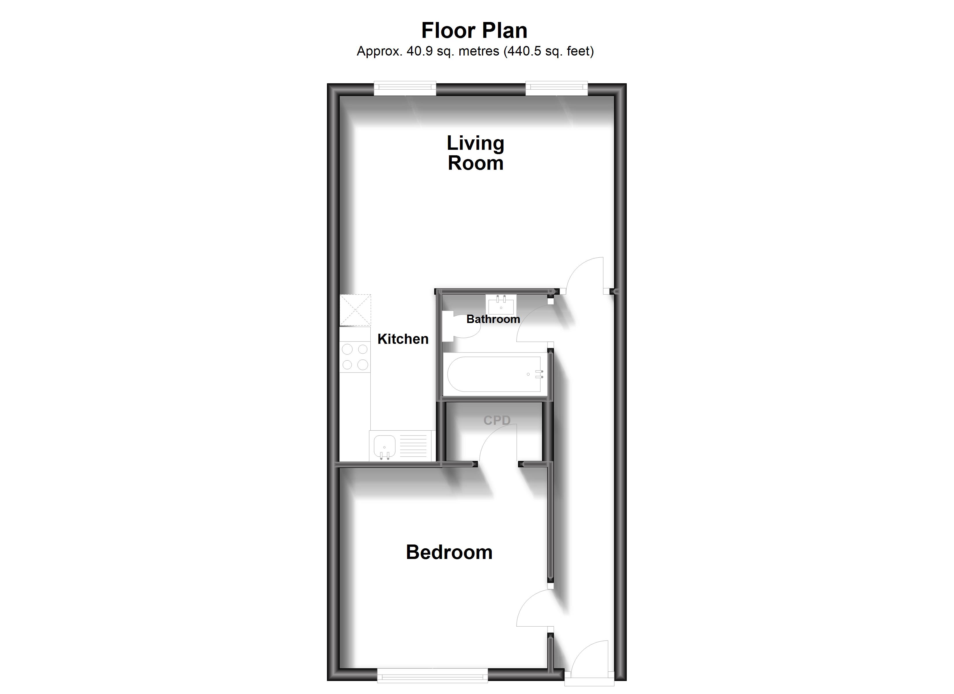 Flat 3, 6, Granville Farm Mews, Ramsgate floorplan