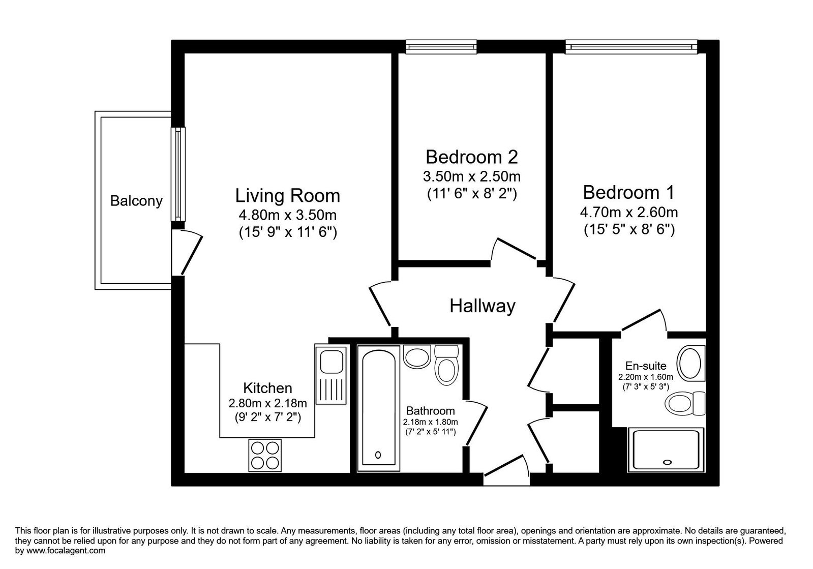 Cardinal Building,Flat 207, Station Approach, Hayes floorplan