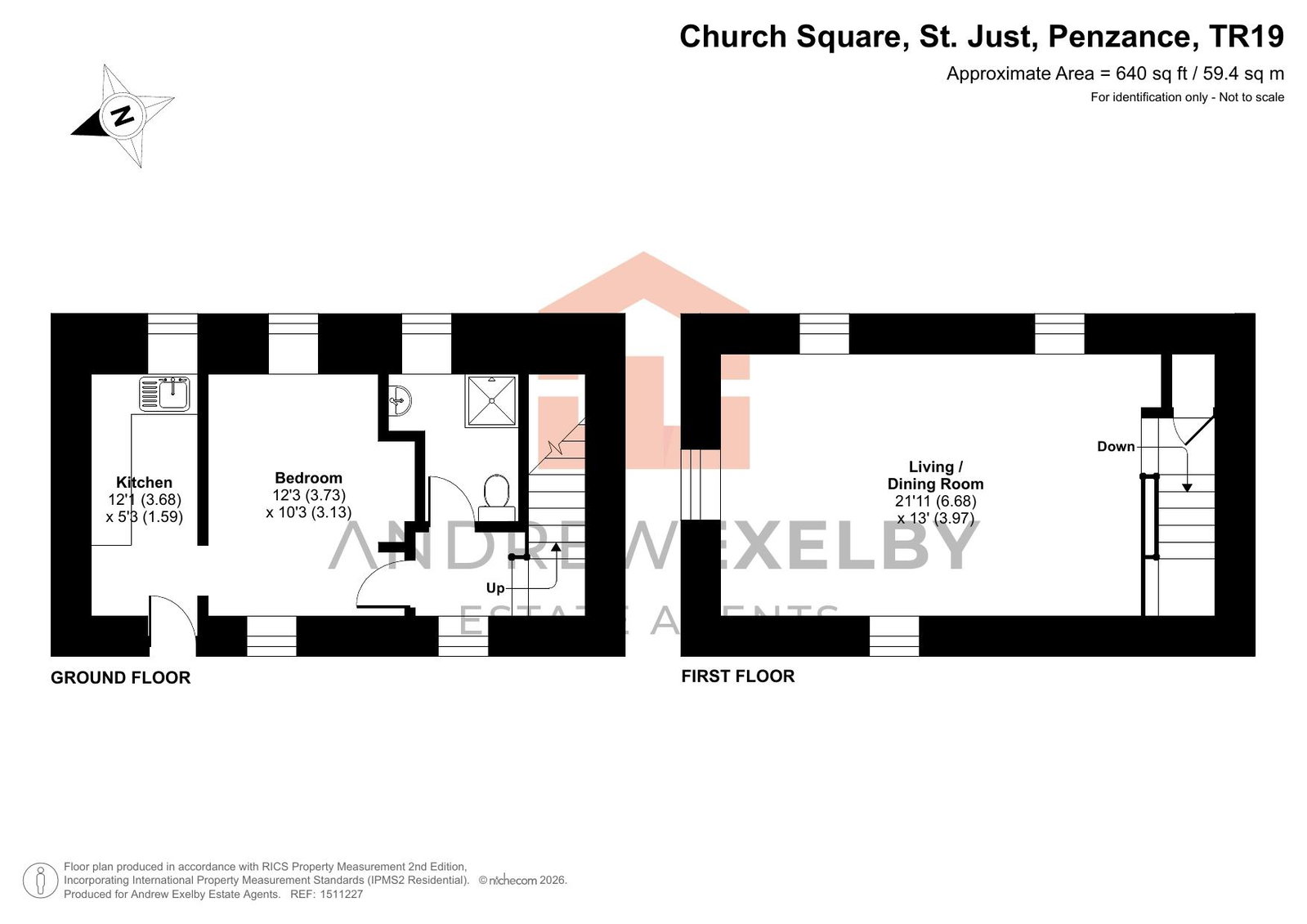 Pilgrim Mews, Church Square, Penzance floorplan